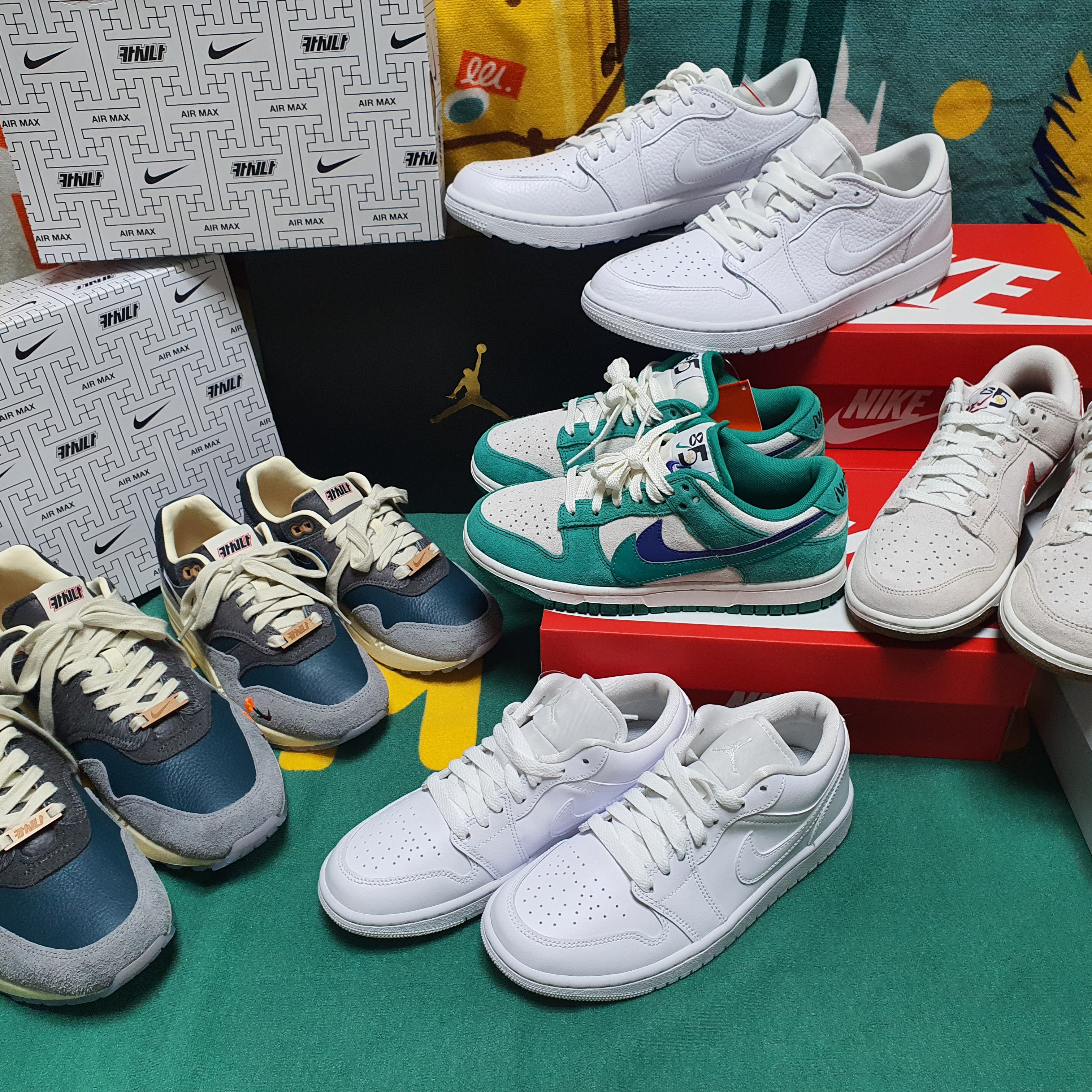 Nike x Kasina Air Max 1 SP Won-Ang Particle Grey, Nike x Kasina Air Max 1 SP Won-Ang Particle Grey (With Special Gift) 착용 스타일 - 1