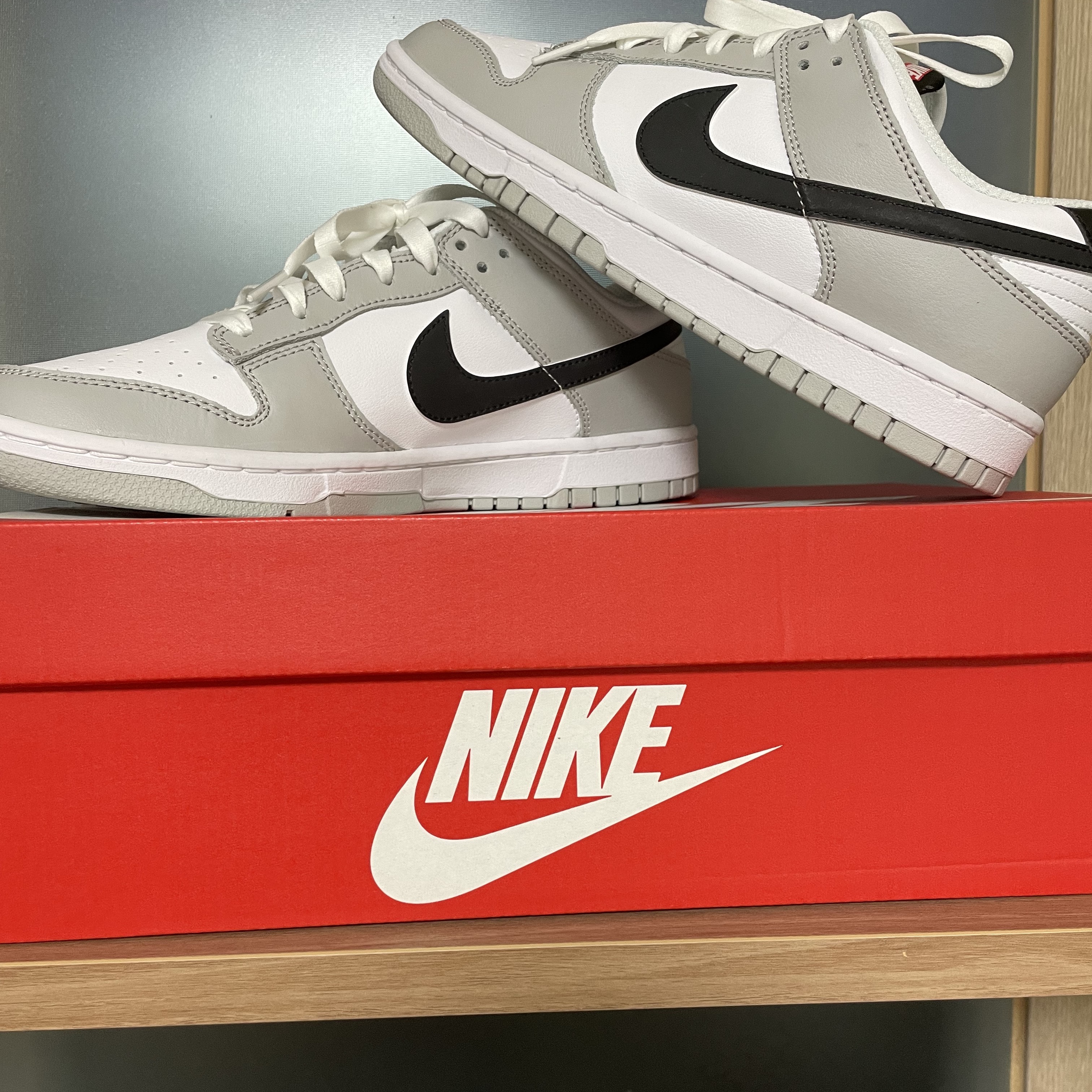 Nike Dunk Low Retro SE Jackpot Grey Fog 착용 스타일 - 2