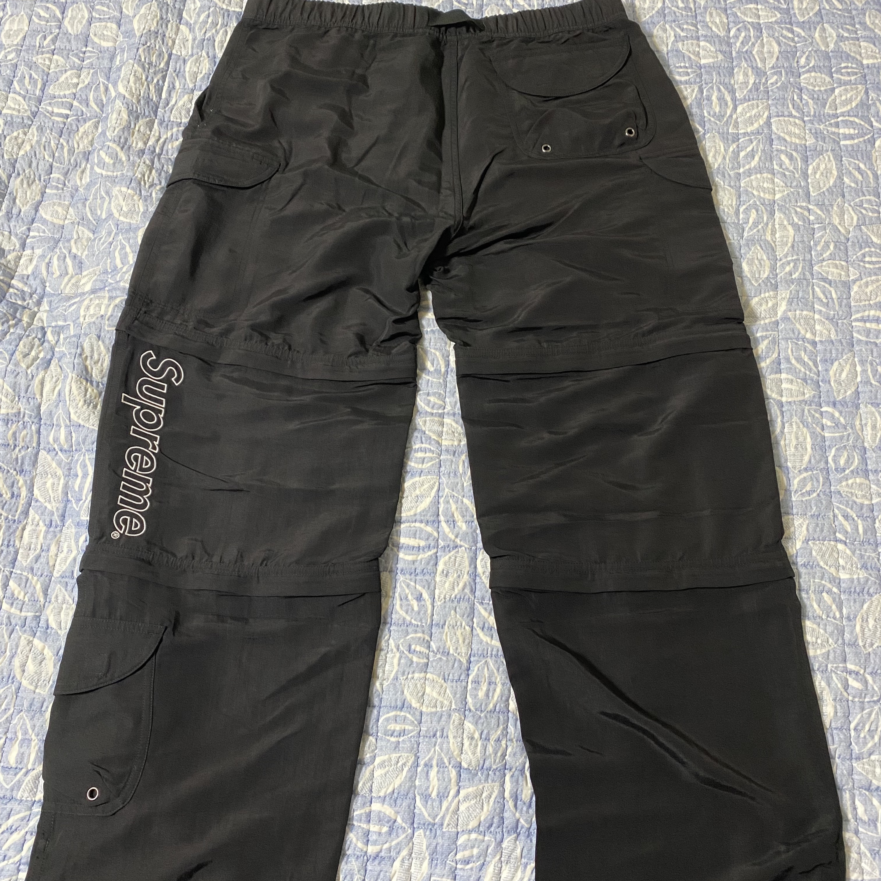 Supreme x The North Face Trekking Zip-Off Belted Pants Black - 22SS 착용 스타일 - 3