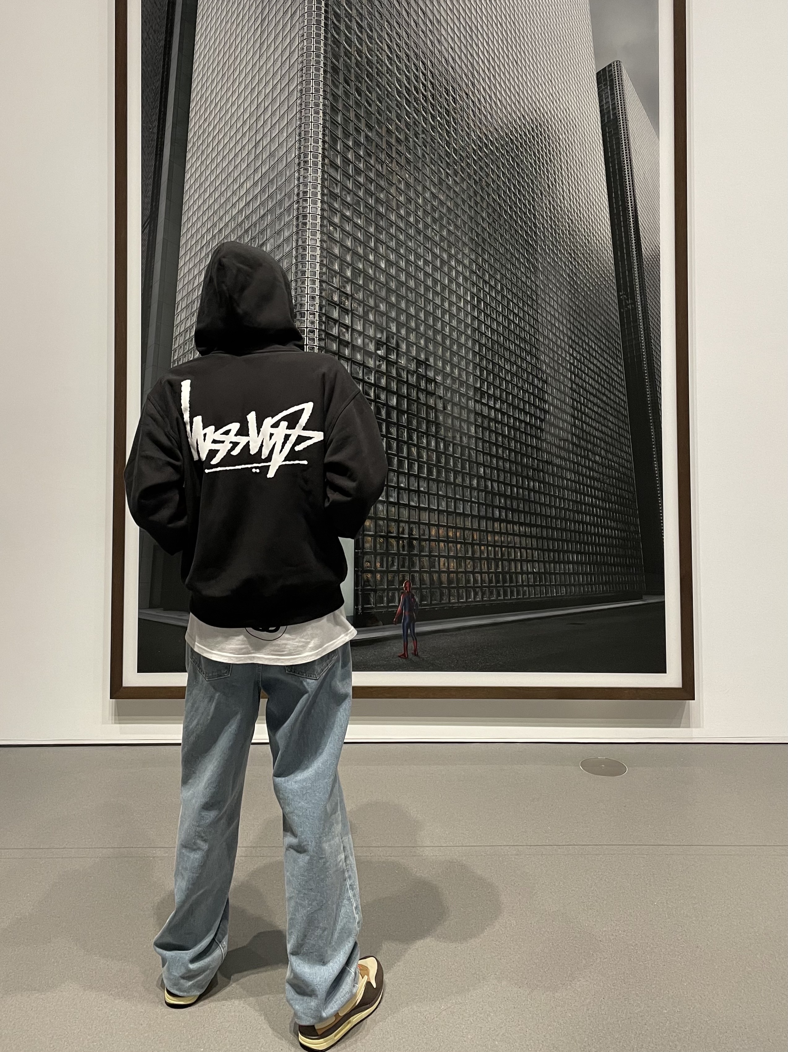 Dada Glow Logo Cap Black, Stussy Flipped Zip Hoodie Black 착용 스타일 - 2