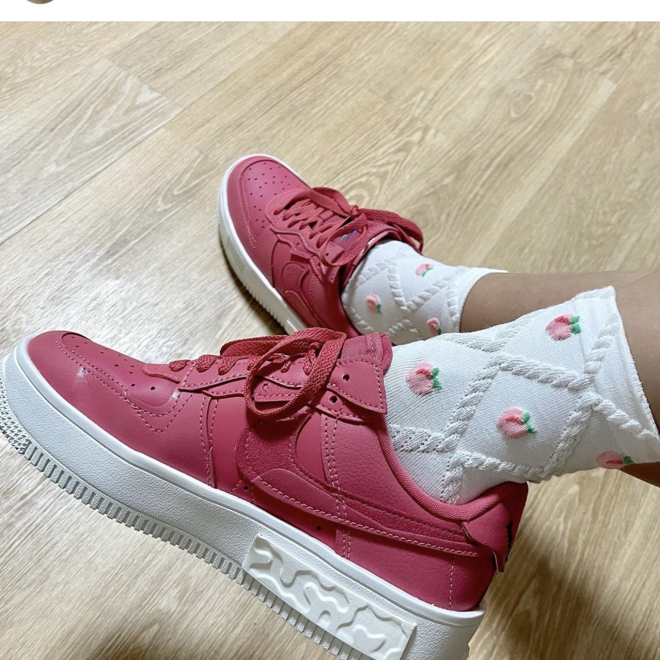 (W) Nike Air Force 1 Fontanka Archeo Pink 착용 스타일 - 4