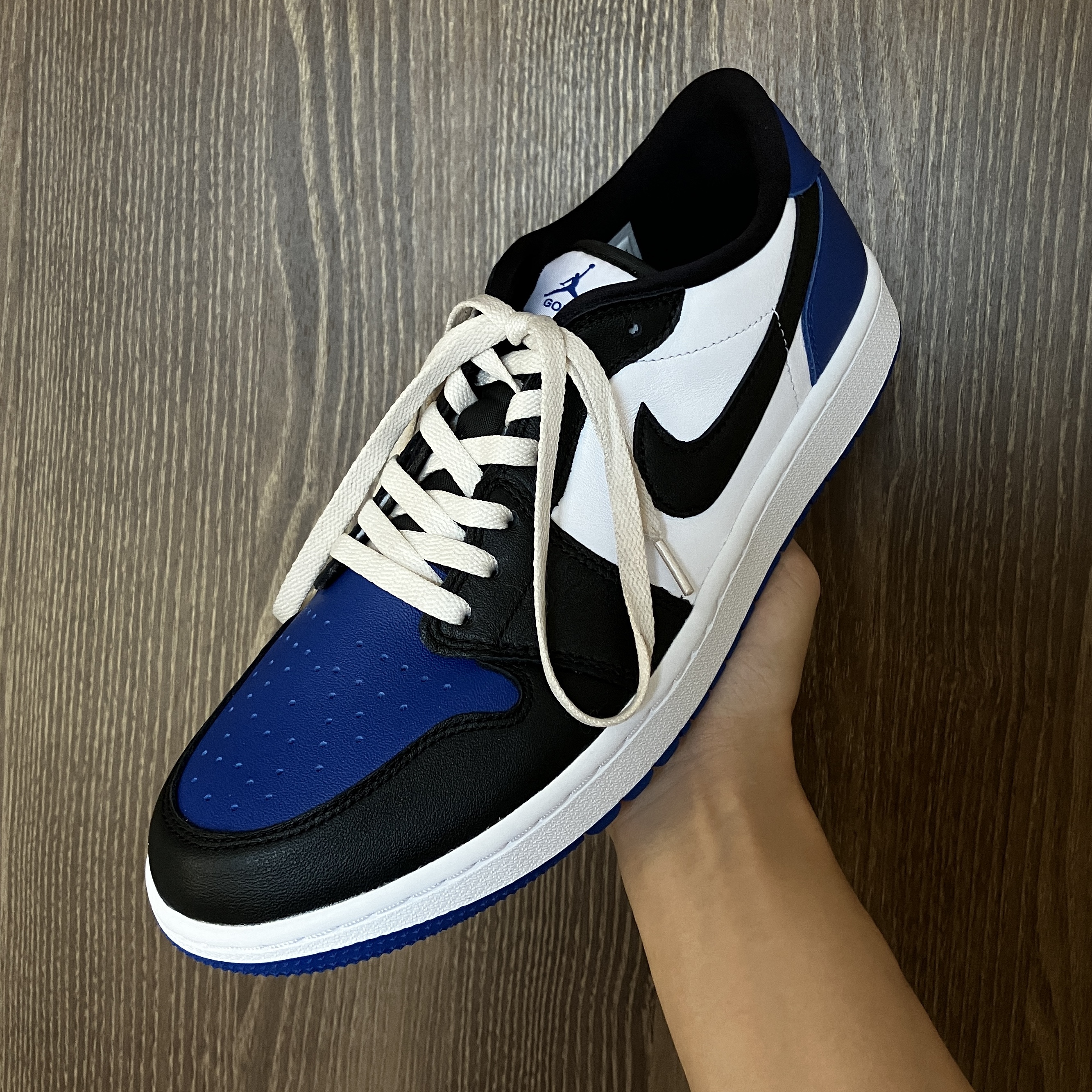 Jordan 1 Low Golf Sport Royal 착용 스타일 - 1