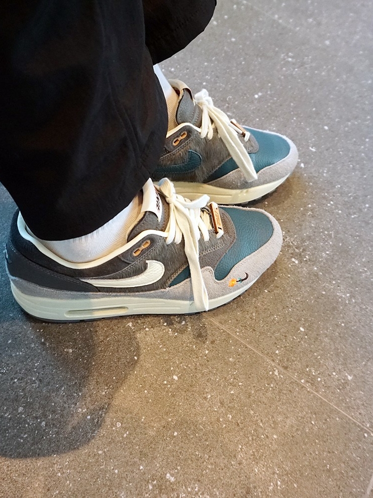 Nike x Kasina Air Max 1 SP Won-Ang Particle Grey 착용 스타일 - 2