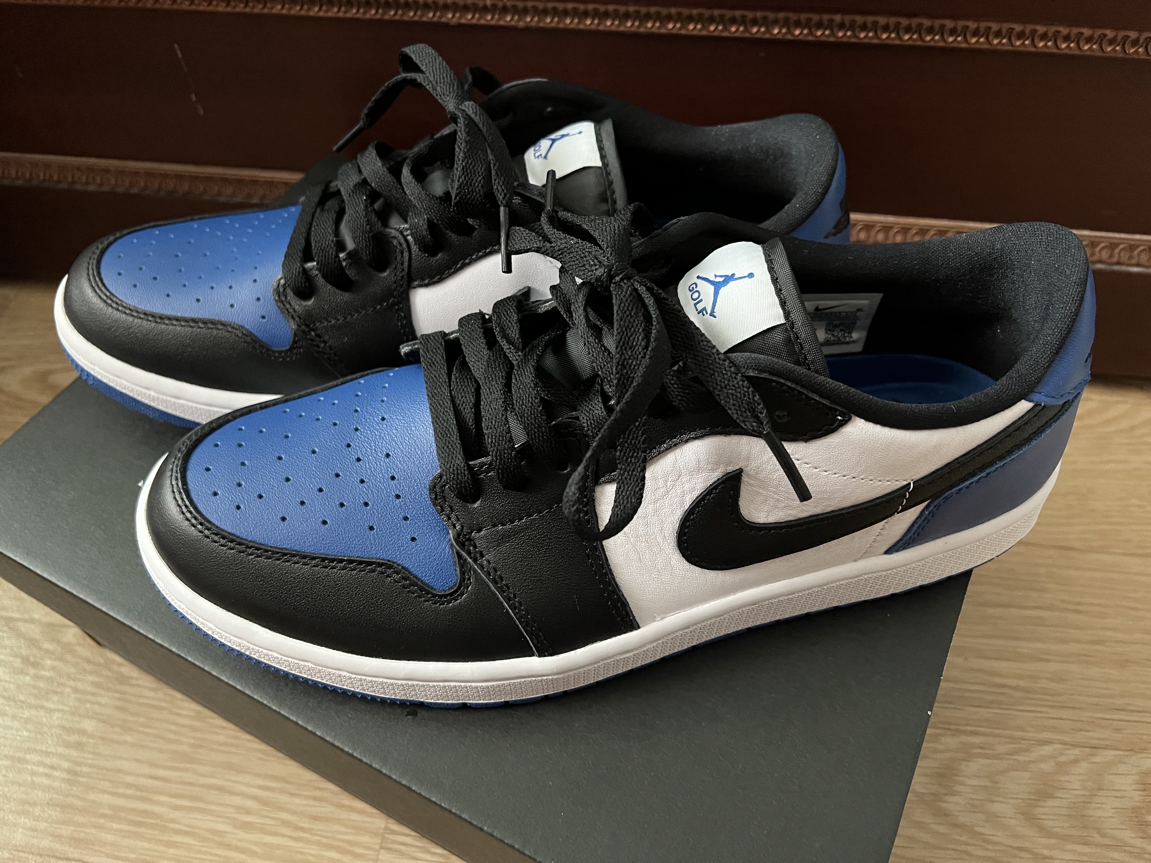 Jordan 1 Low Golf Sport Royal 착용 스타일 - 1
