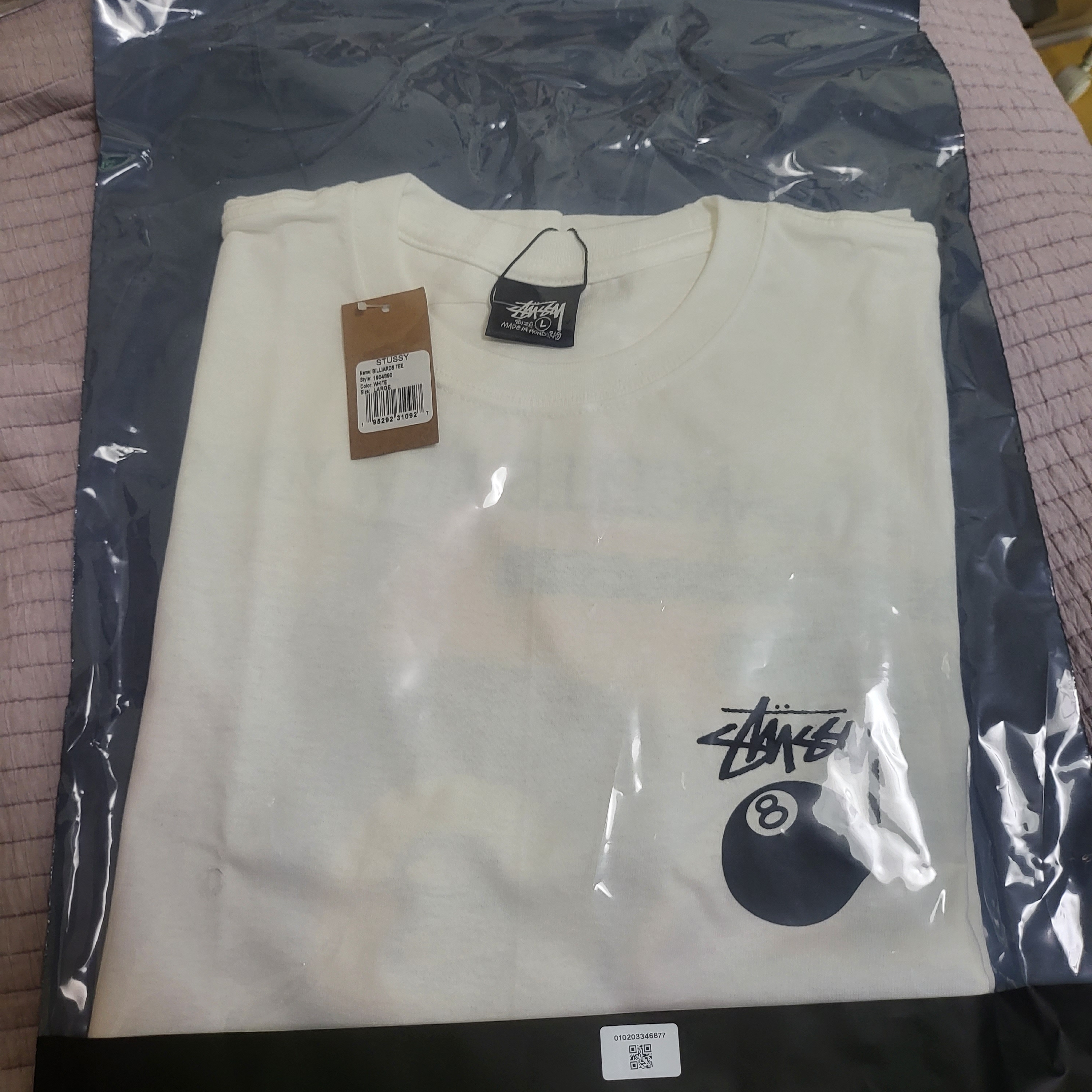 Stussy Billiards T-Shirt White 착용 스타일