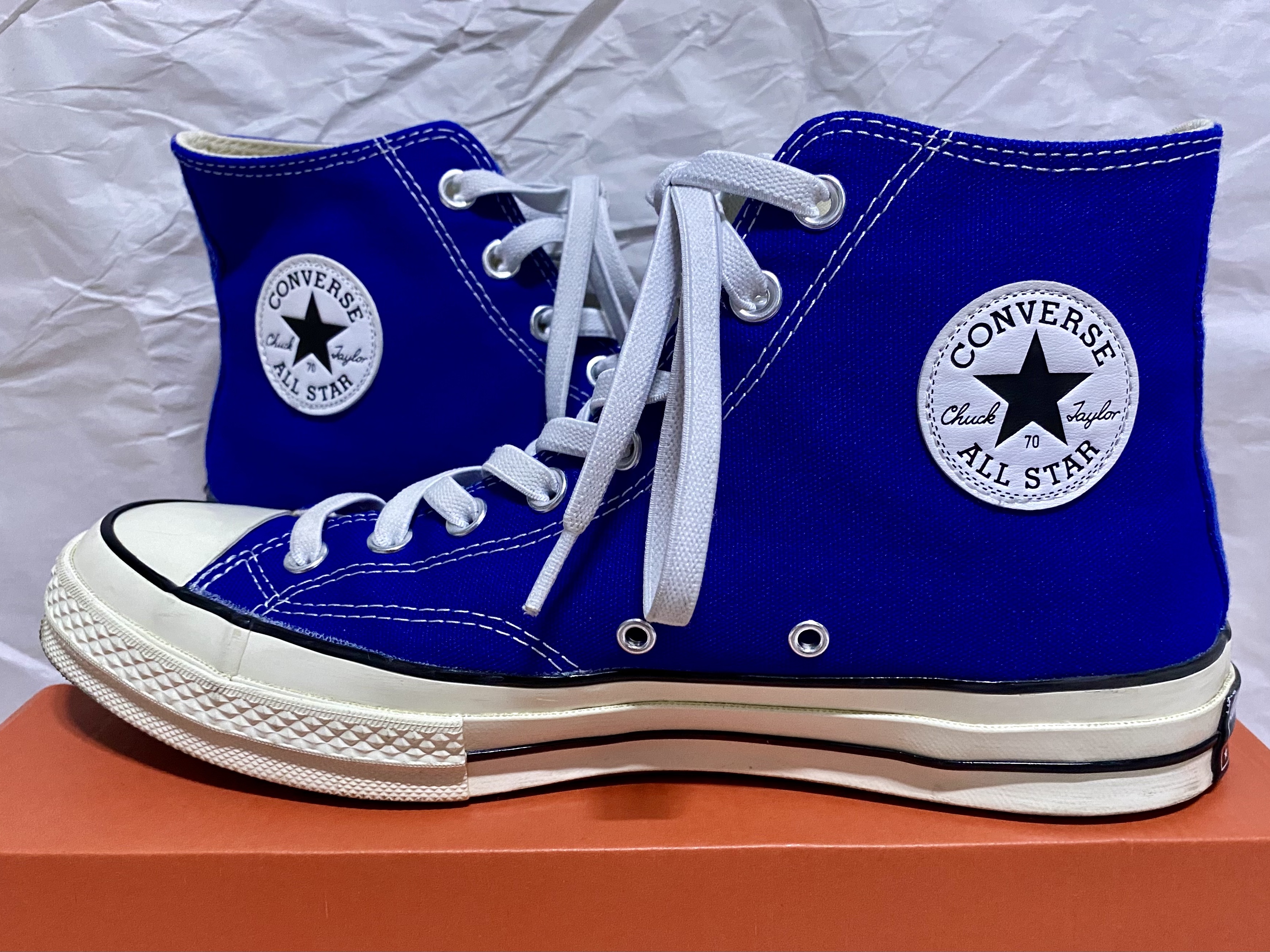 Converse Chuck 70 High Rush Blue 착용 스타일 - 1