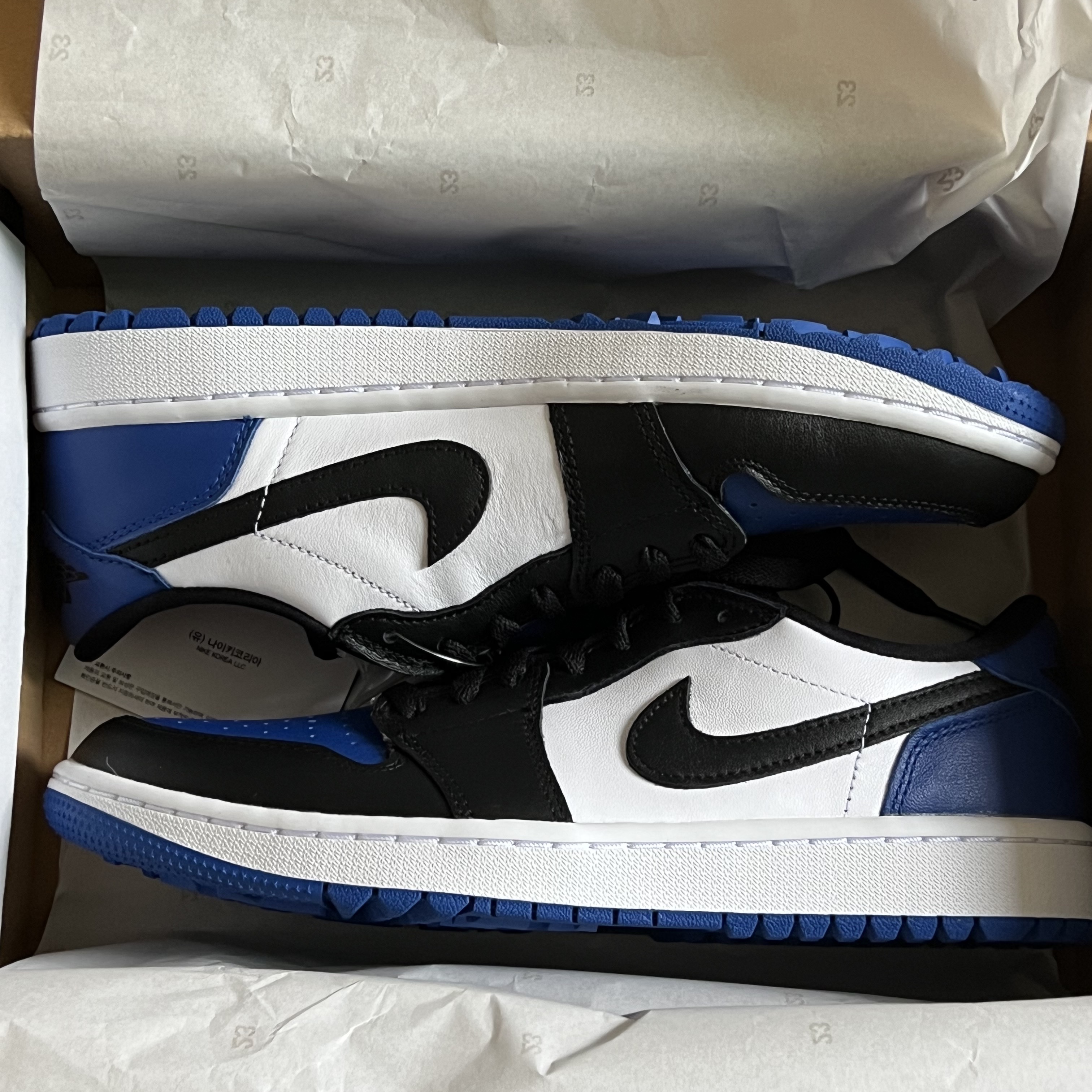 Jordan 1 Low Golf Sport Royal 착용 스타일