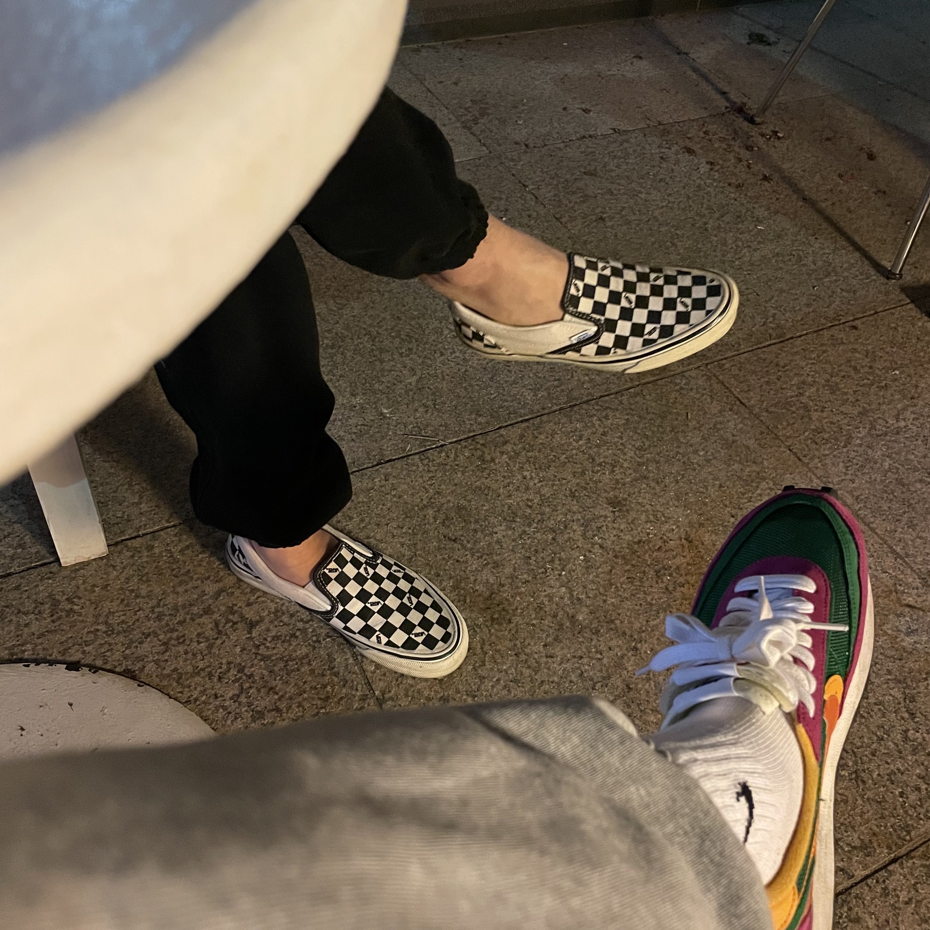 Nike x Sacai LDWaffle Pine Green 착용 스타일