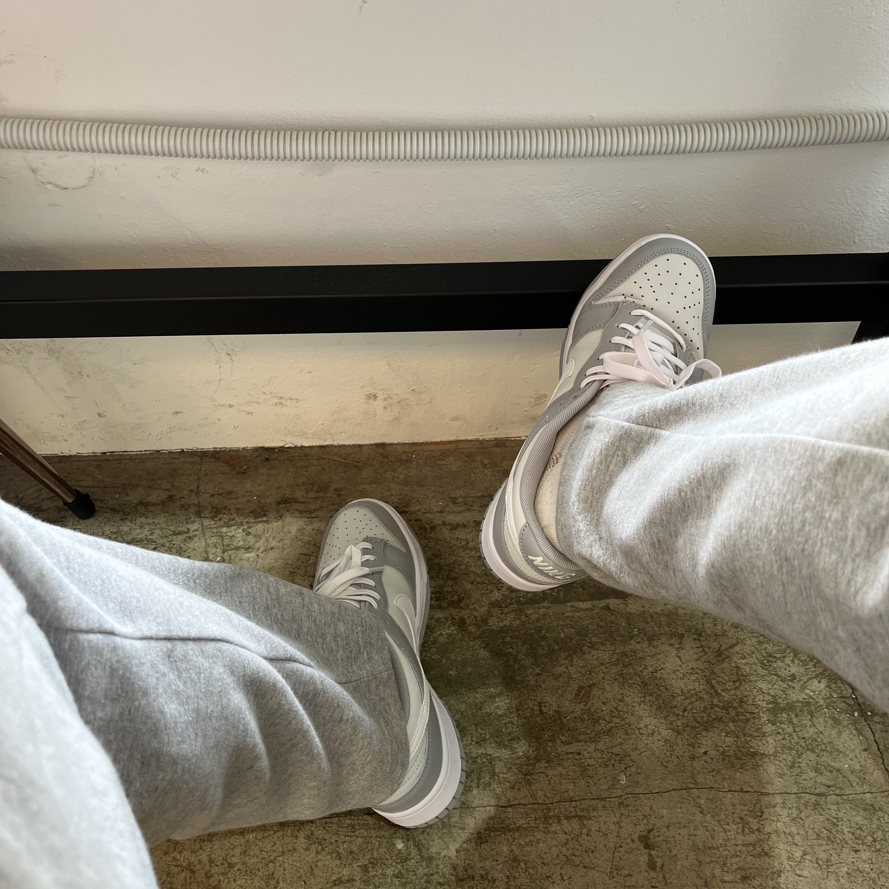 Nike Dunk Low Retro Wolf Grey 착용 스타일