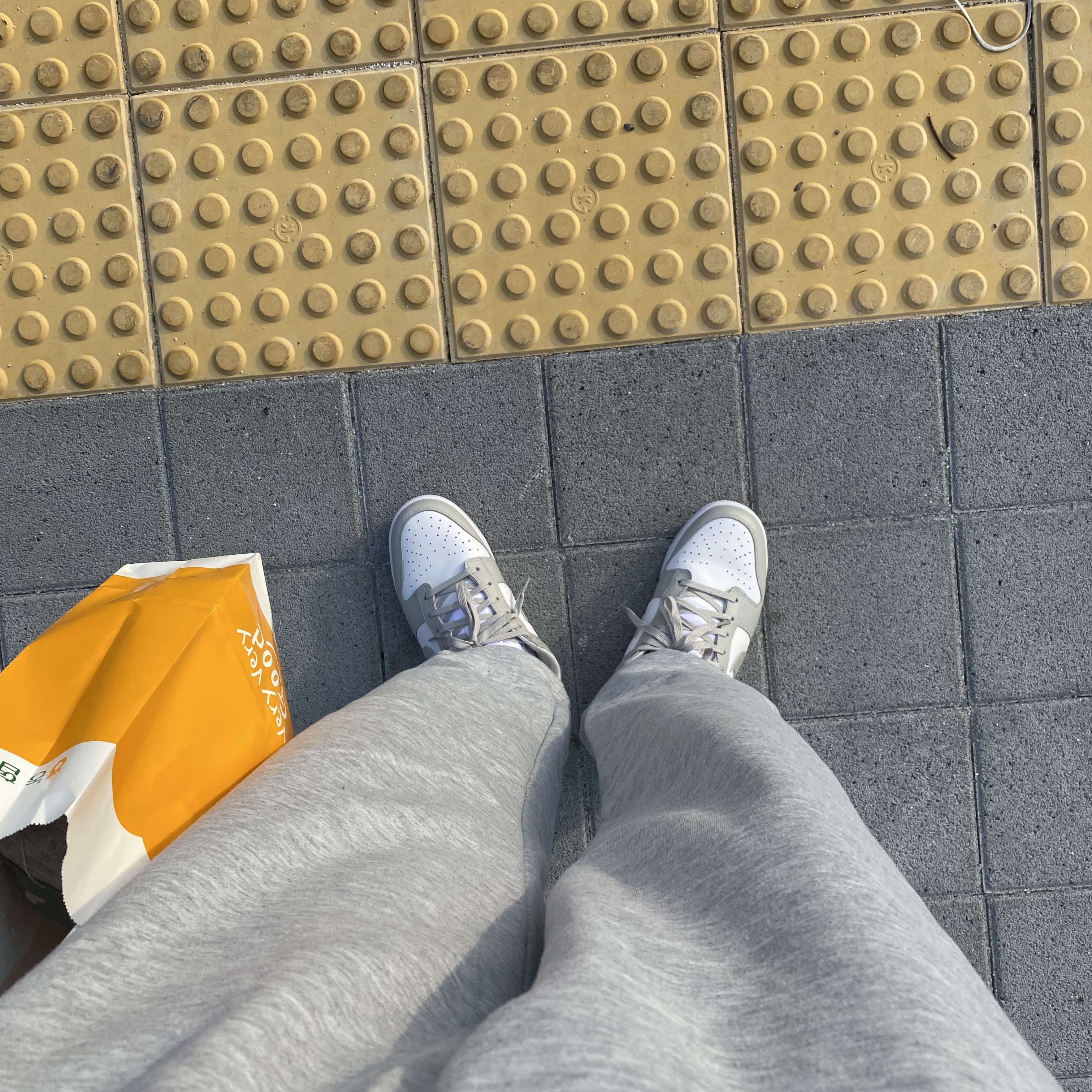 Nike Dunk Low Retro Grey Fog 착용 스타일