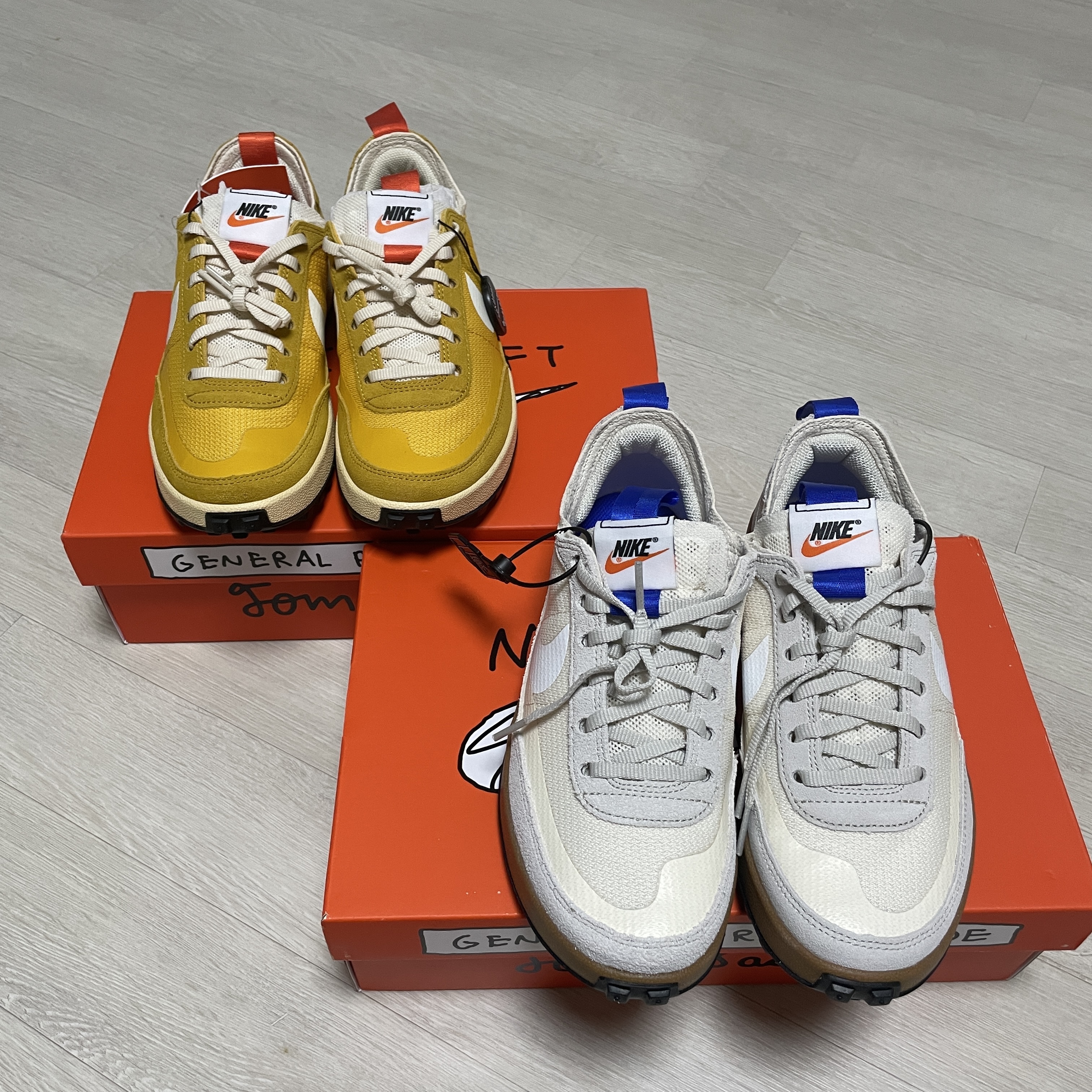 Nike x Tom Sachs General Purpose Shoe Archive, Nike x Tom Sachs General Purpose Shoe Light Cream 착용 스타일 - 3