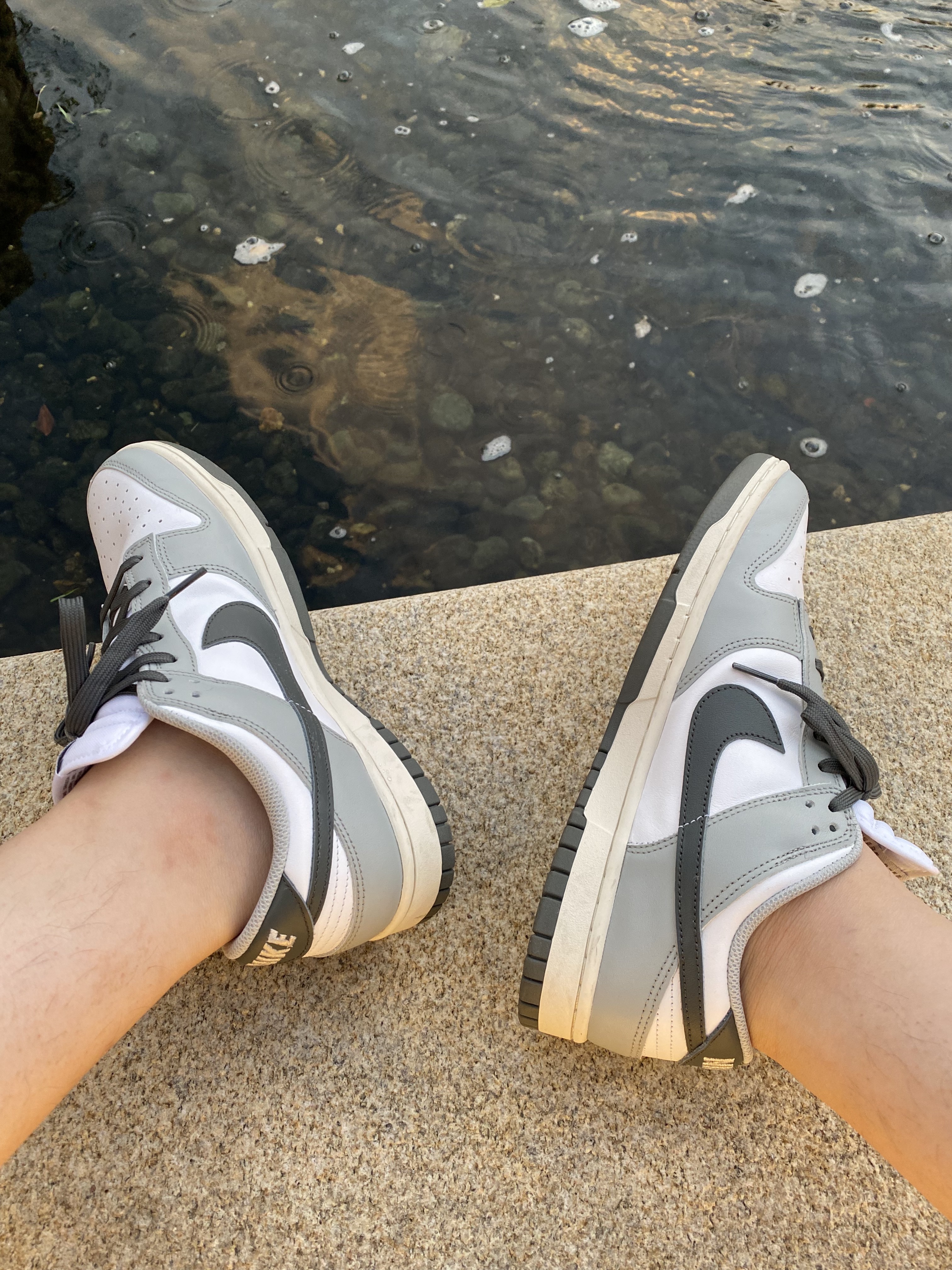 (W) Nike Dunk Low Light Smoke Grey 착용 스타일
