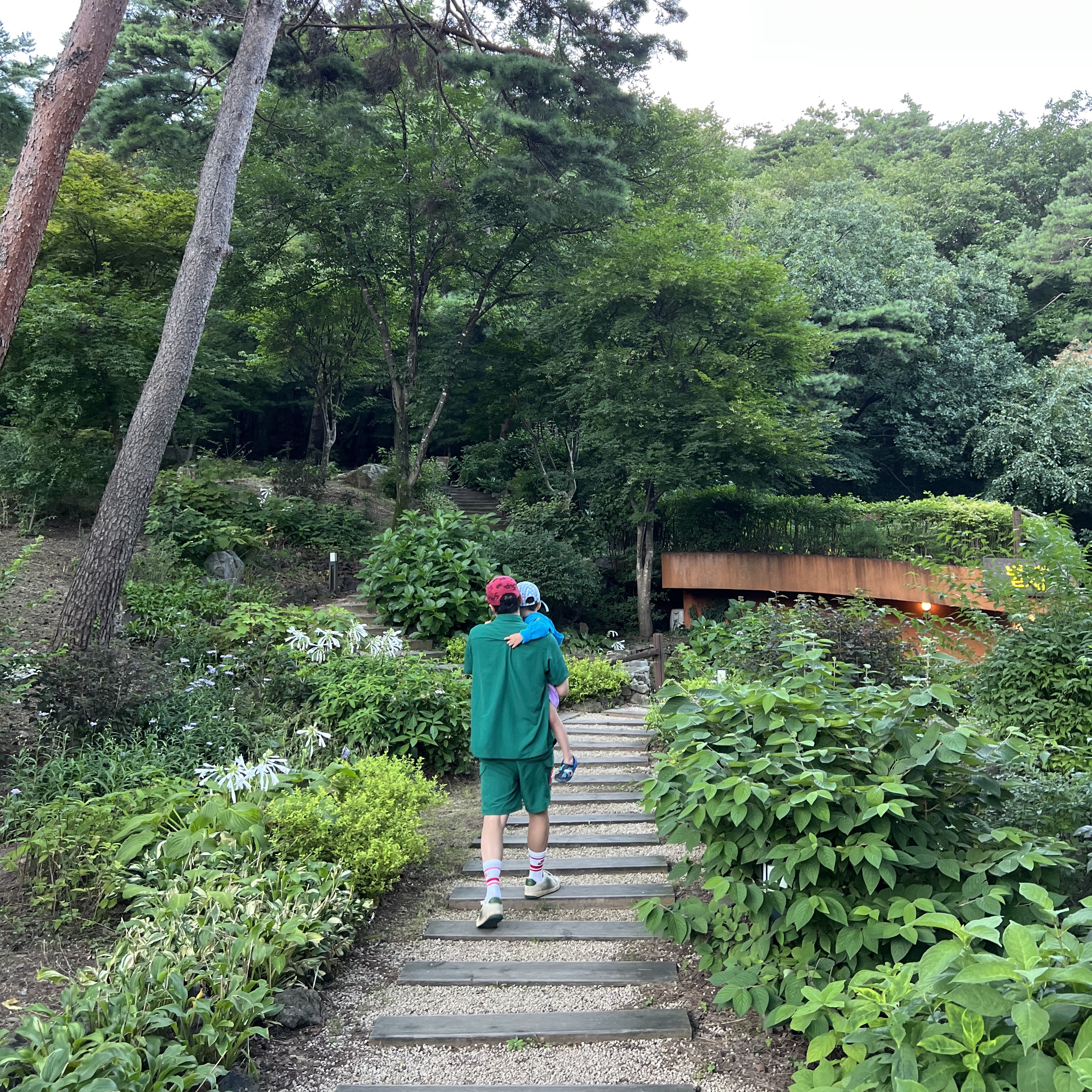 Supreme x The North Face Trekking S/S Shirt Dark Green - 22SS, Supreme x The North Face Trekking Packable Belted Shorts Dark Green - 22SS 착용 스타일 - 3