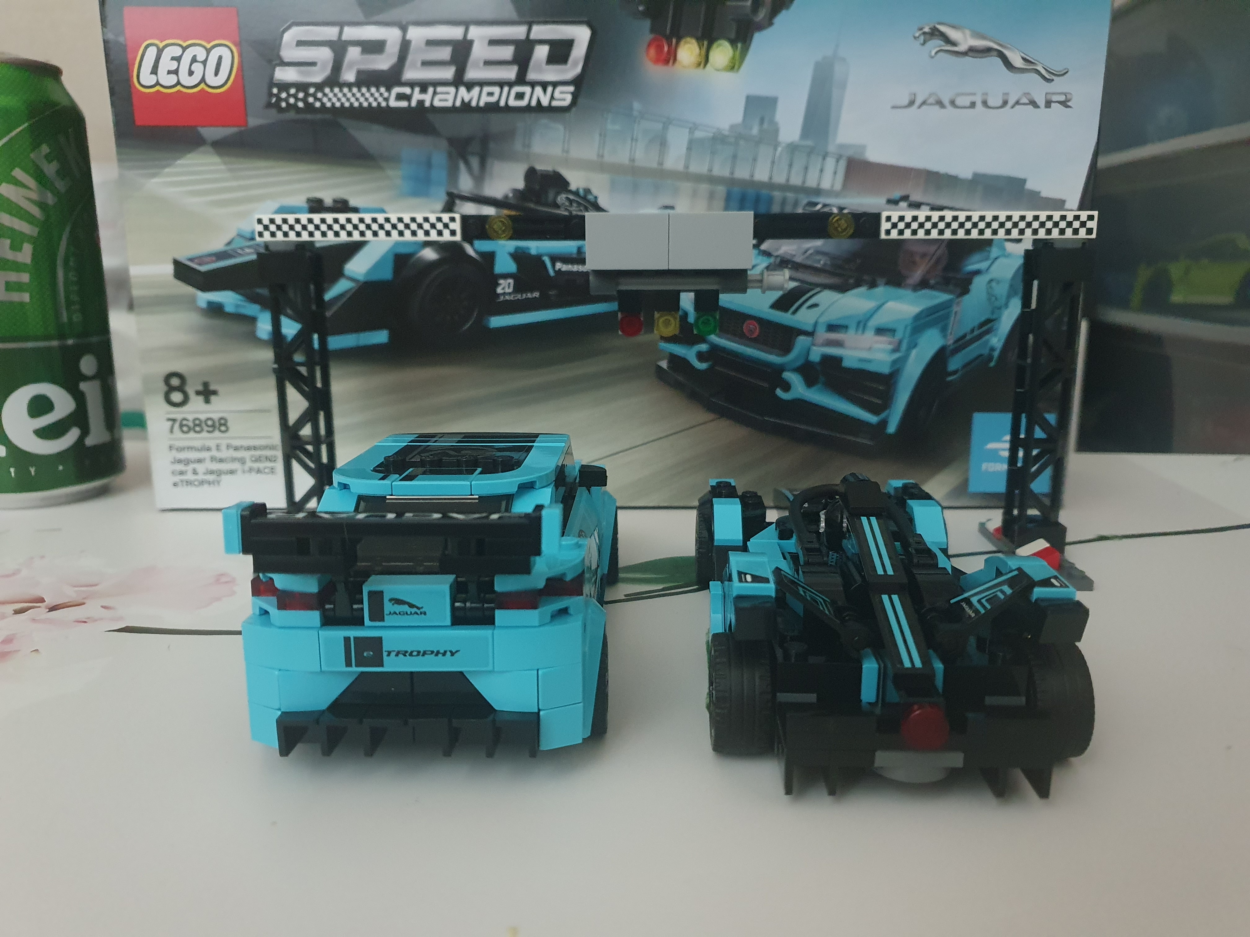 Lego Formula E Panasonic Jaguar Racing GEN2 Car & Jaguar I-Pace Etrophy 착용 스타일 - 4