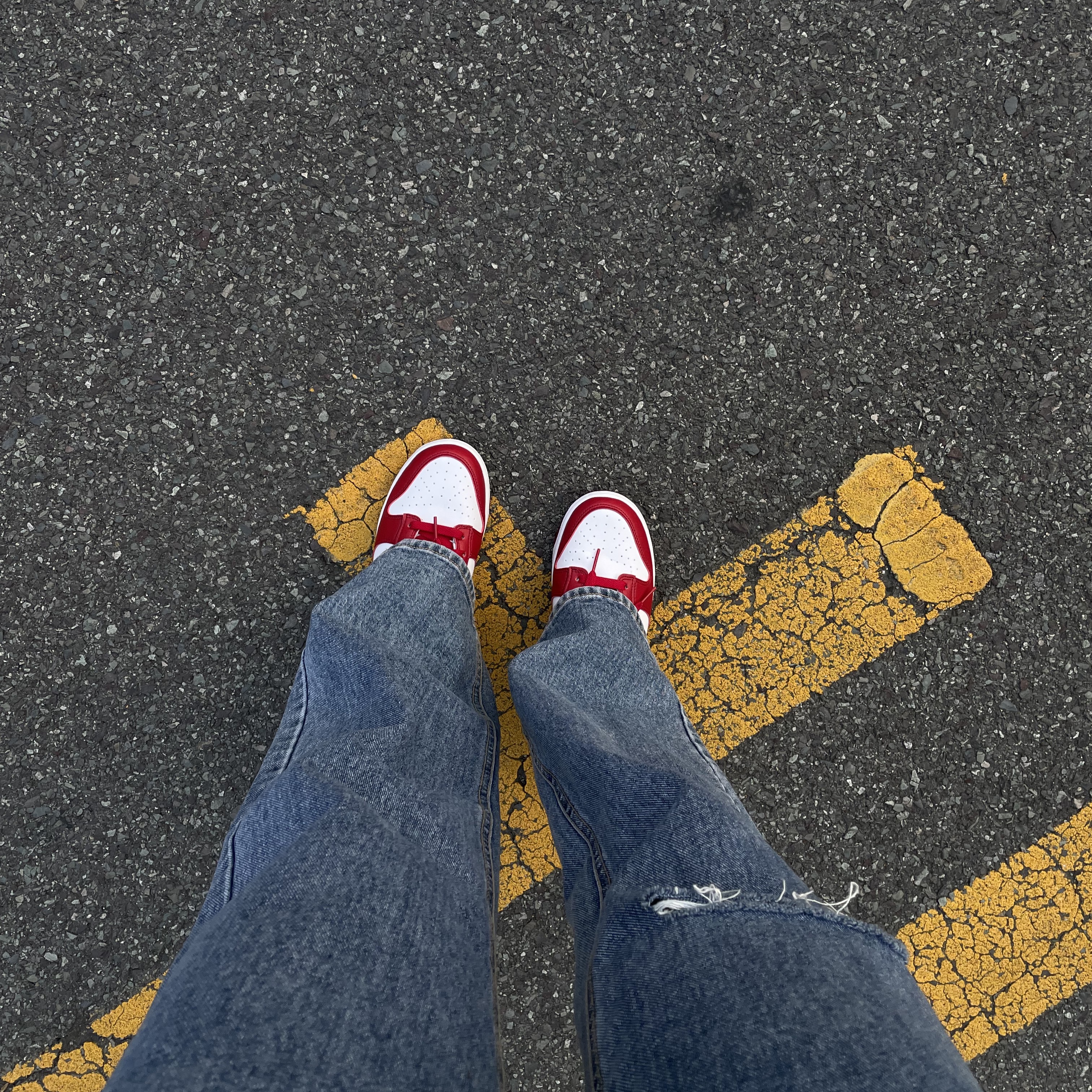 (W) Nike Dunk Low Next Nature Gym Red 착용 스타일