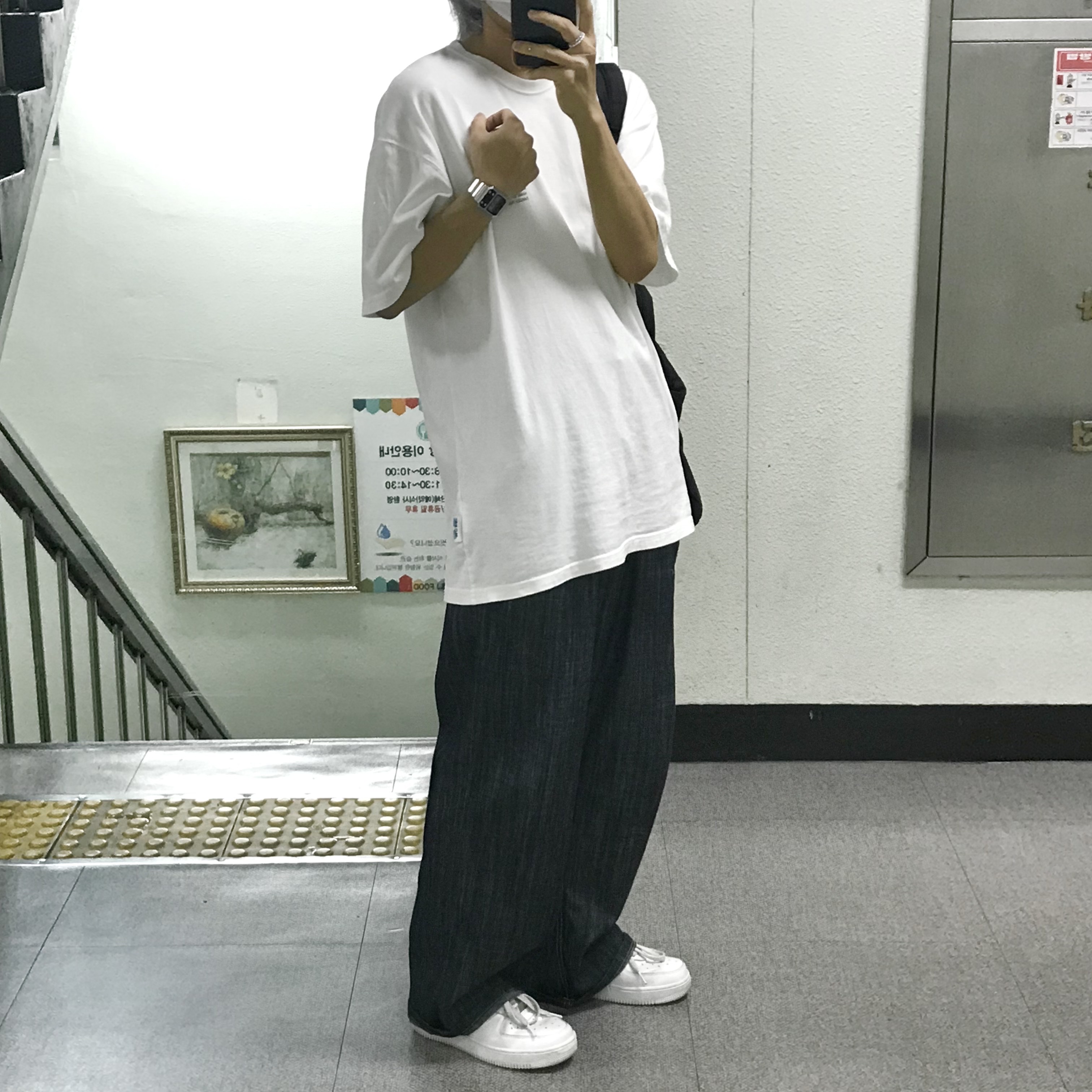 Nike Air Force 1 '07 Low White 착용 스타일