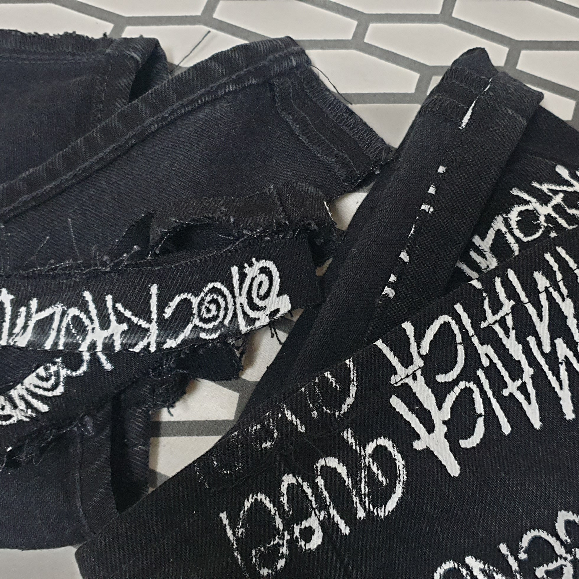 Stussy x Our Legacy x Denim Tears TTL 501 Jean Black, Nike Dunk Low Retro PRM Halloween 착용 스타일 - 4
