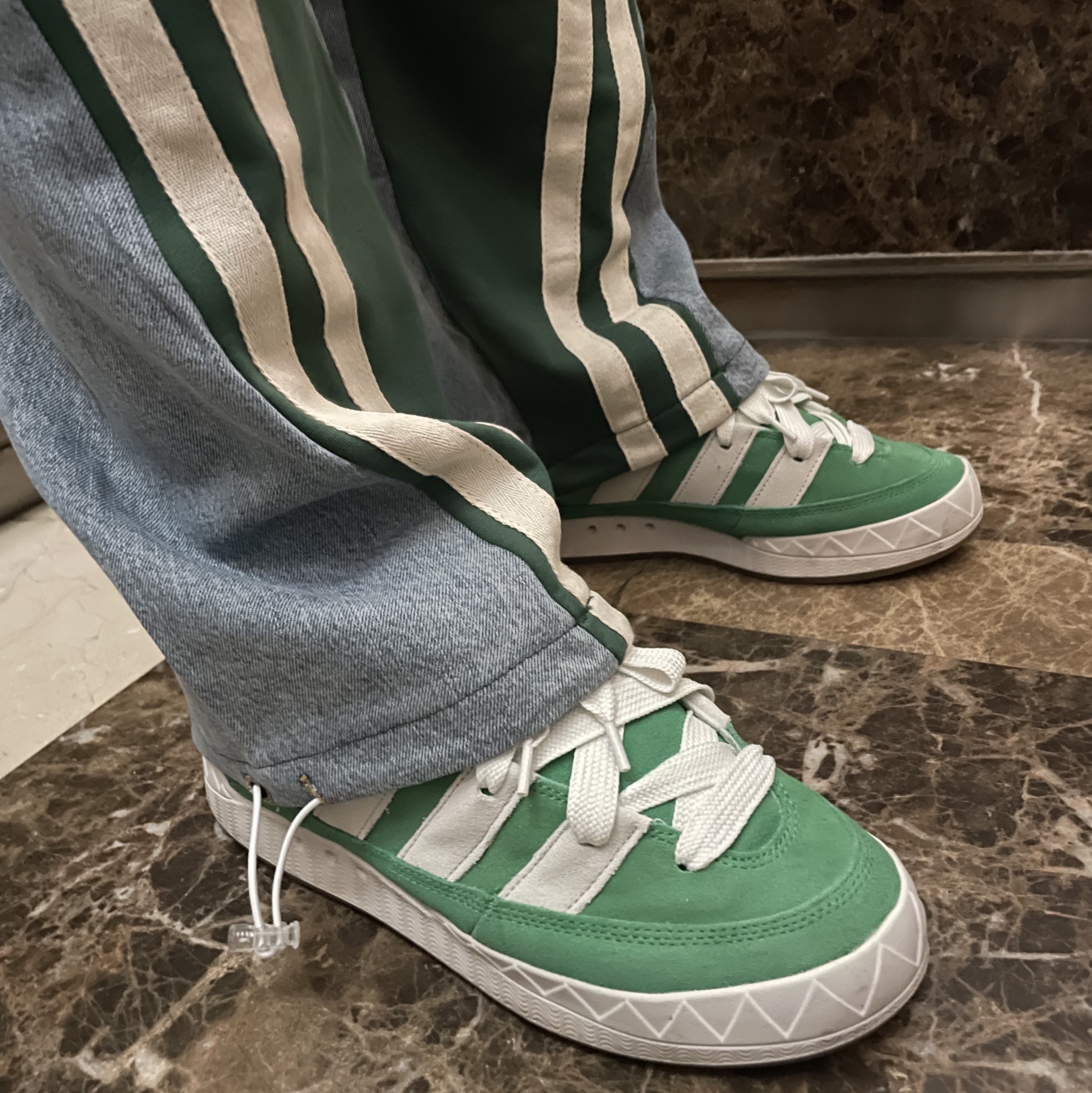 Adidas Adimatic Green 착용 스타일 - 4