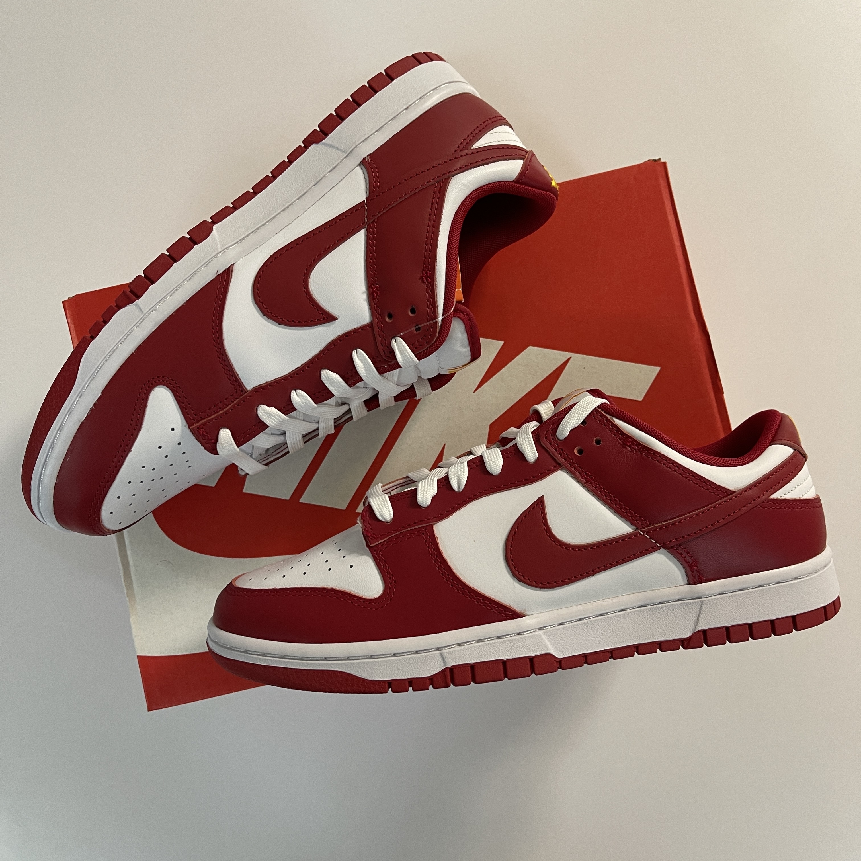 Nike Dunk Low Retro Gym Red 착용 스타일 - 1