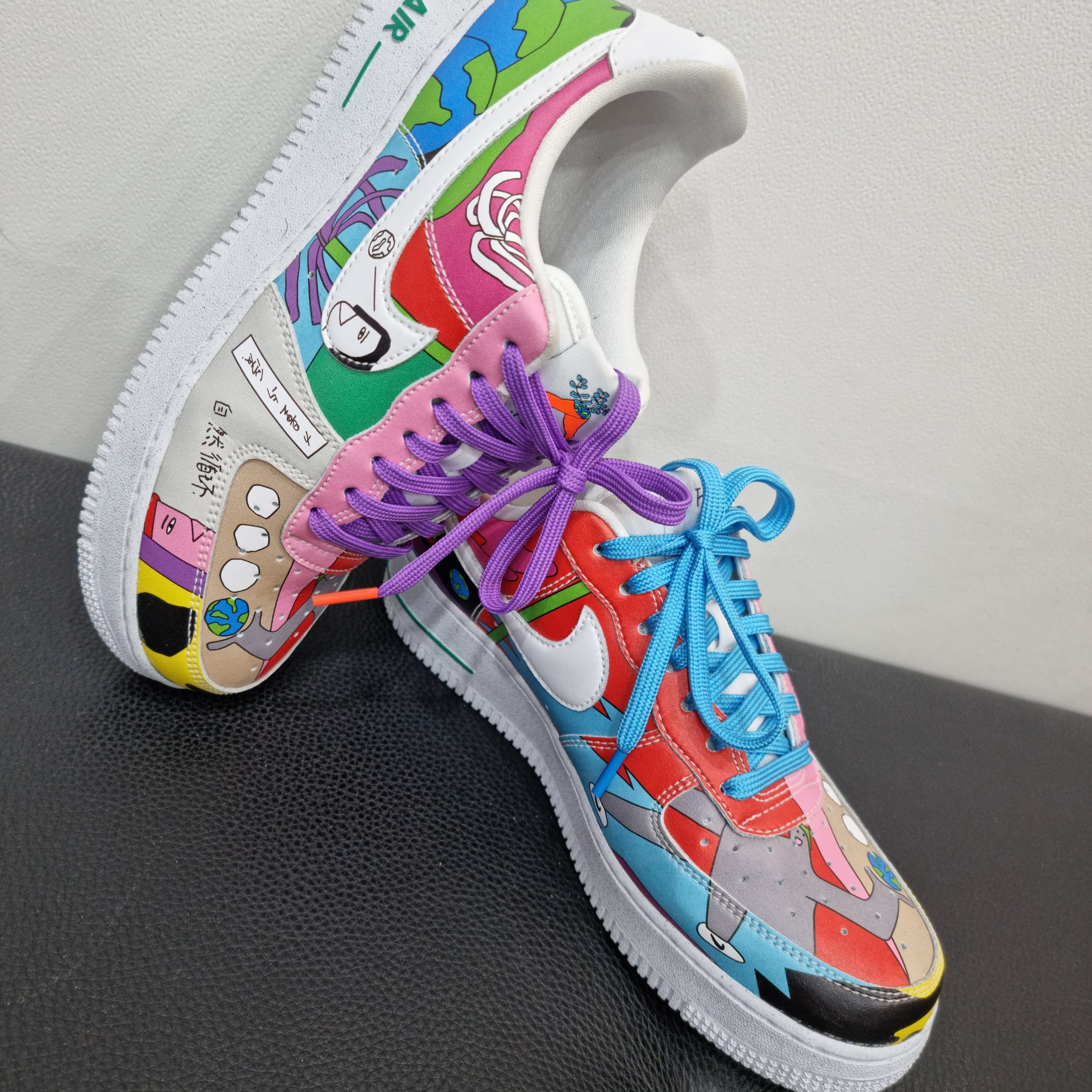 Nike x Ruohan Wang Air Force 1 Low Flyleather 착용 스타일