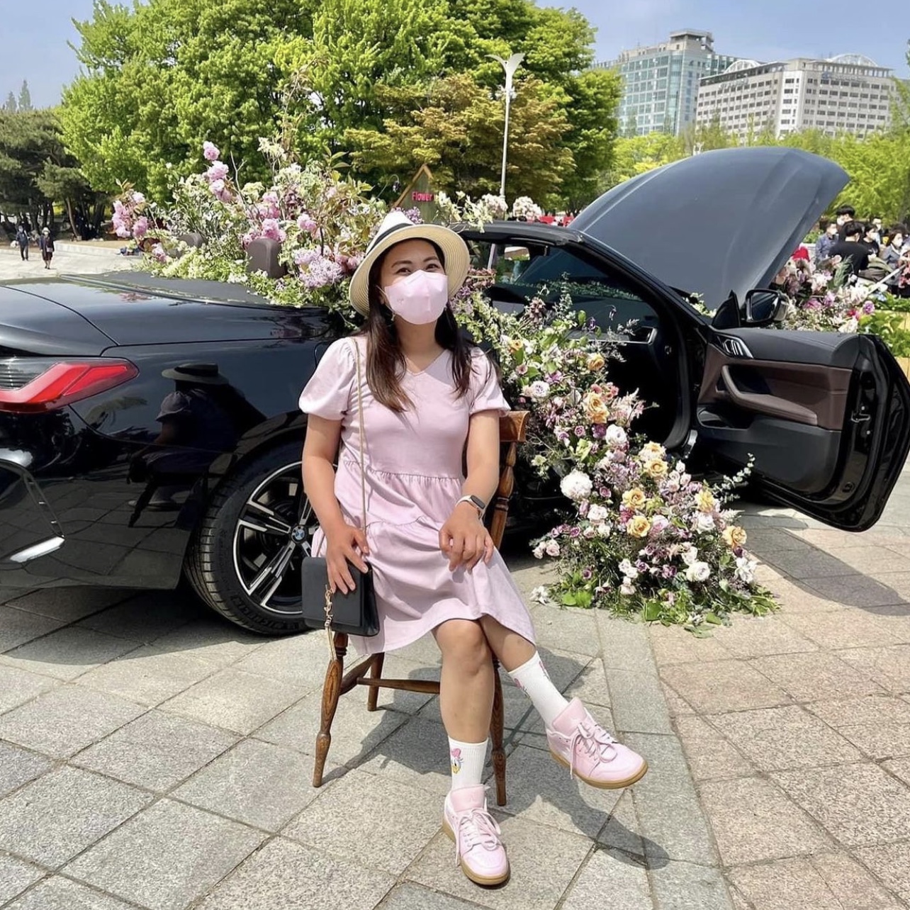(W) Jordan 1 Low Arctic Pink 착용 스타일 - 1