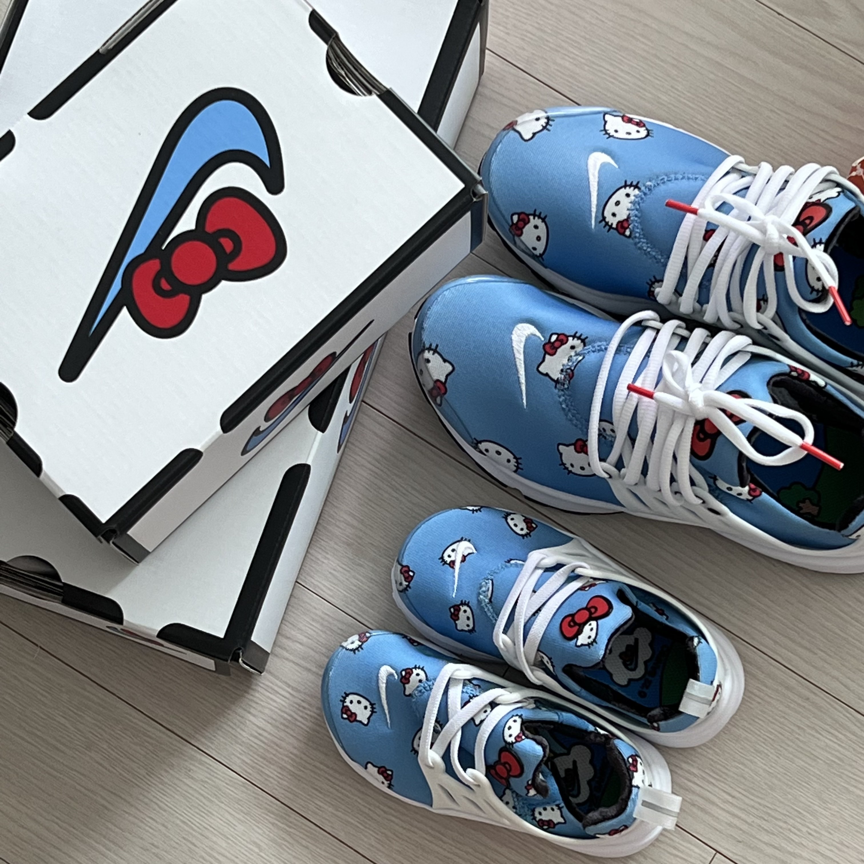 (TD) Nike x Hello Kitty Air Presto University Blue, Nike x Hello Kitty Air Presto University Blue 착용 스타일 - 1