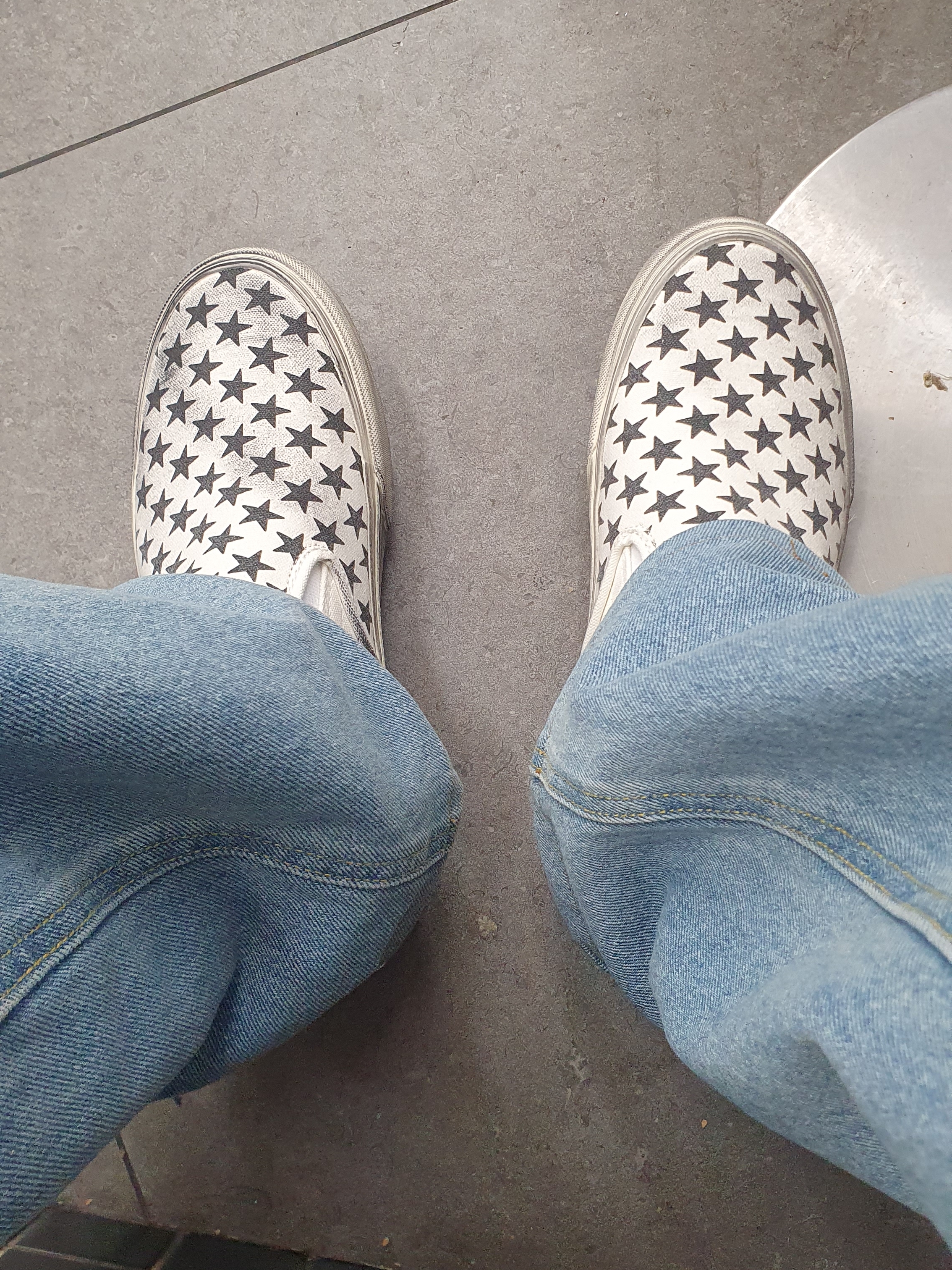 Vans Vault x Bianca Chandon Classic Slip-On LX Stressed Black White 착용 스타일