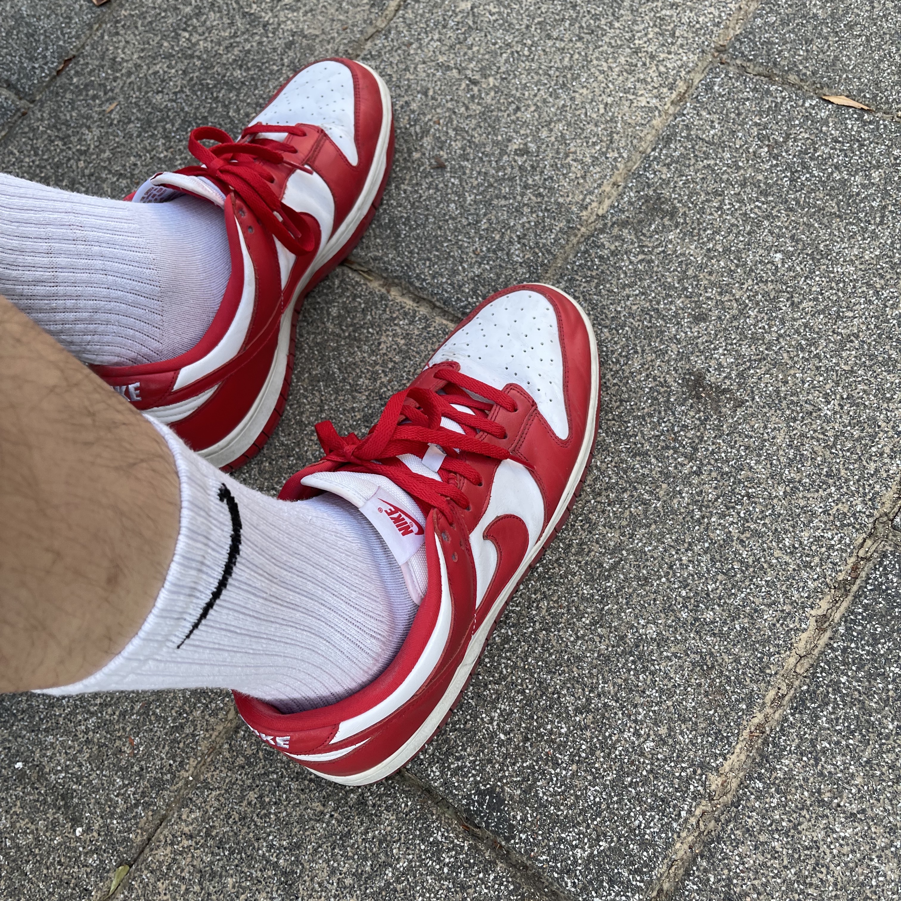 Nike Dunk Low SP University Red 2020 착용 스타일 - 3