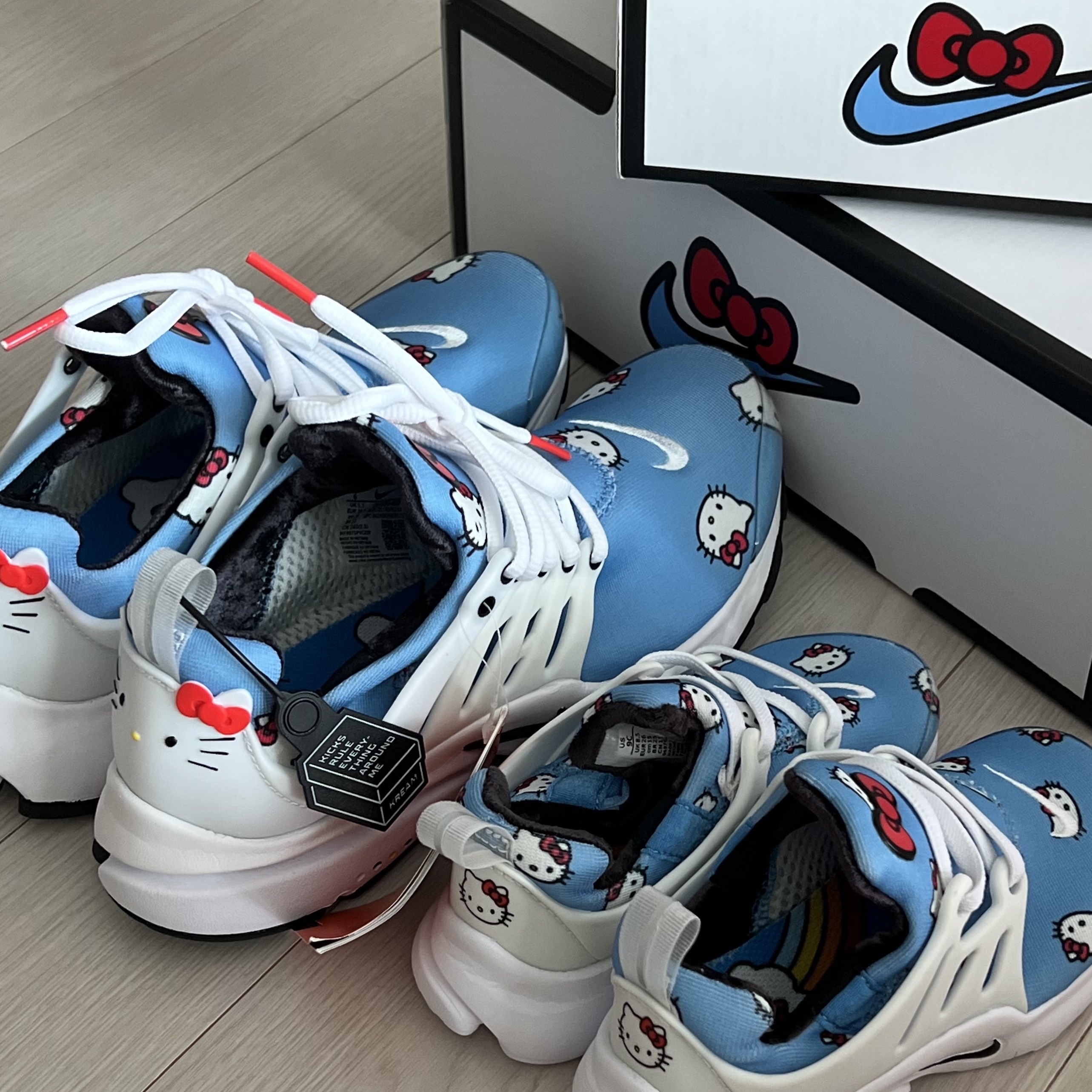 (TD) Nike x Hello Kitty Air Presto University Blue, Nike x Hello Kitty Air Presto University Blue 착용 스타일 - 3