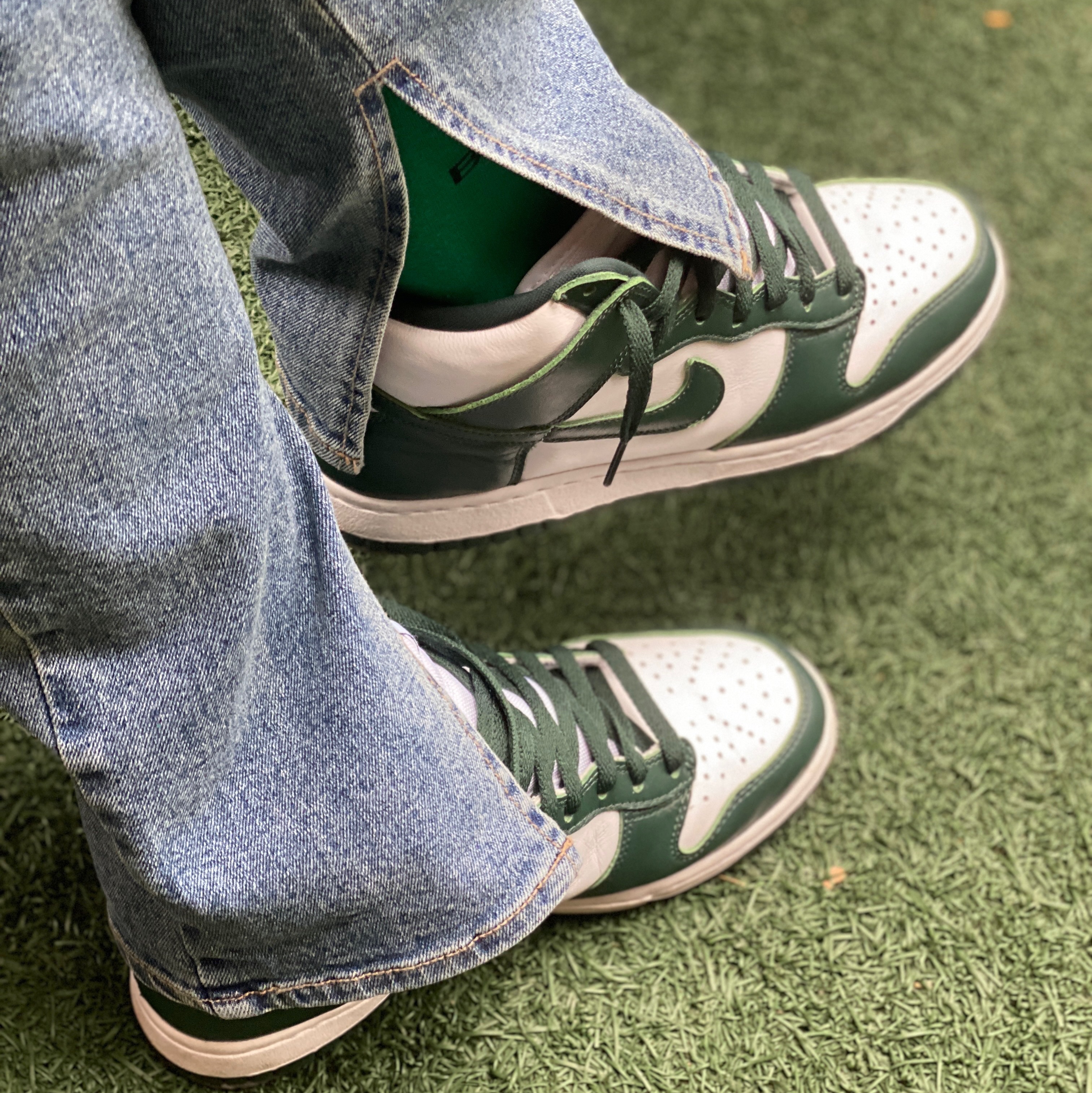 Nike Dunk High SP Spartan Green 착용 스타일 - 4