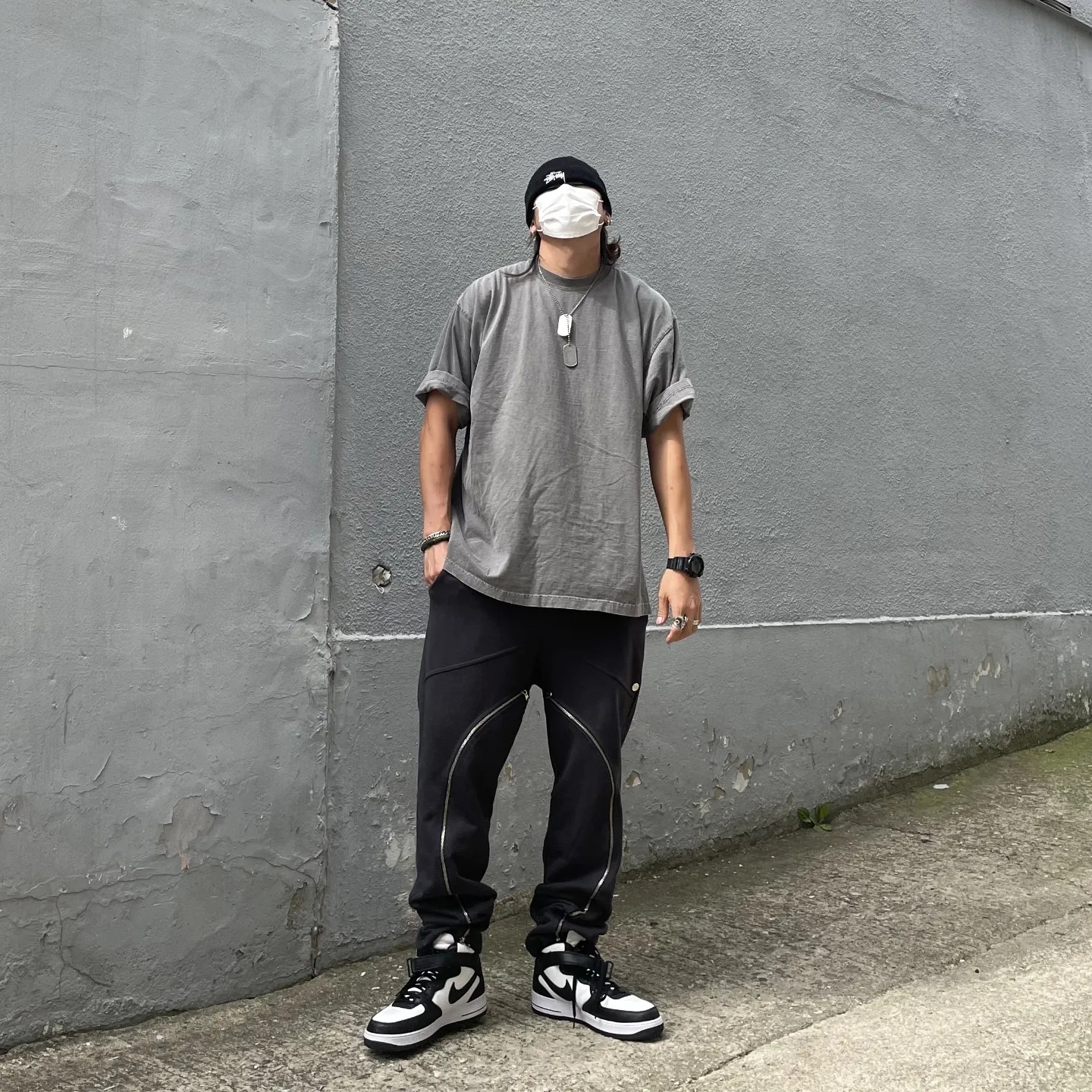 Stussy Stock Cuff Beanie Black, Stussy Basic Cuff Beanie Black 착용 스타일