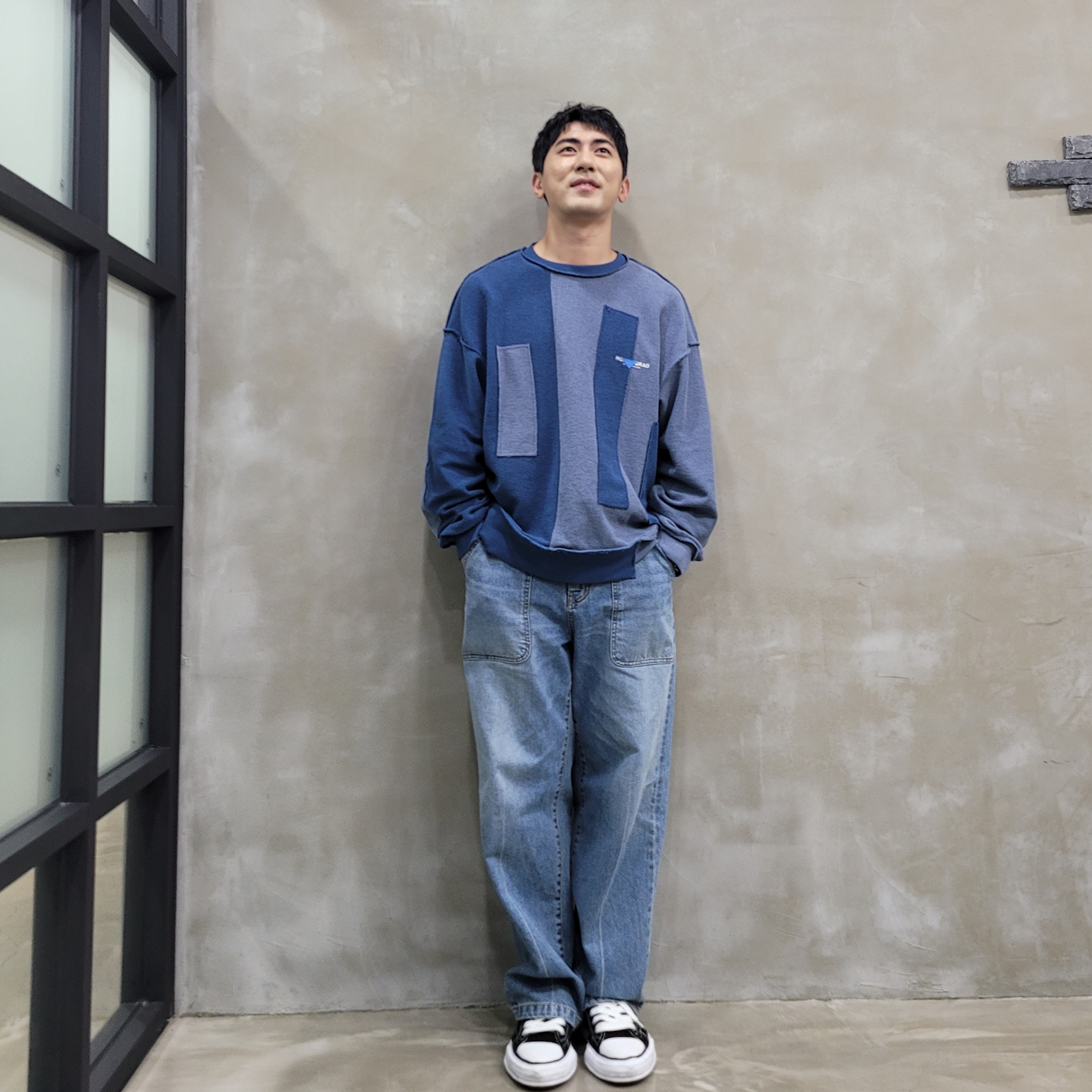 Maison Mihara Yasuhiro Peterson OG Sole Canvas Low Sneakers Black 착용 스타일