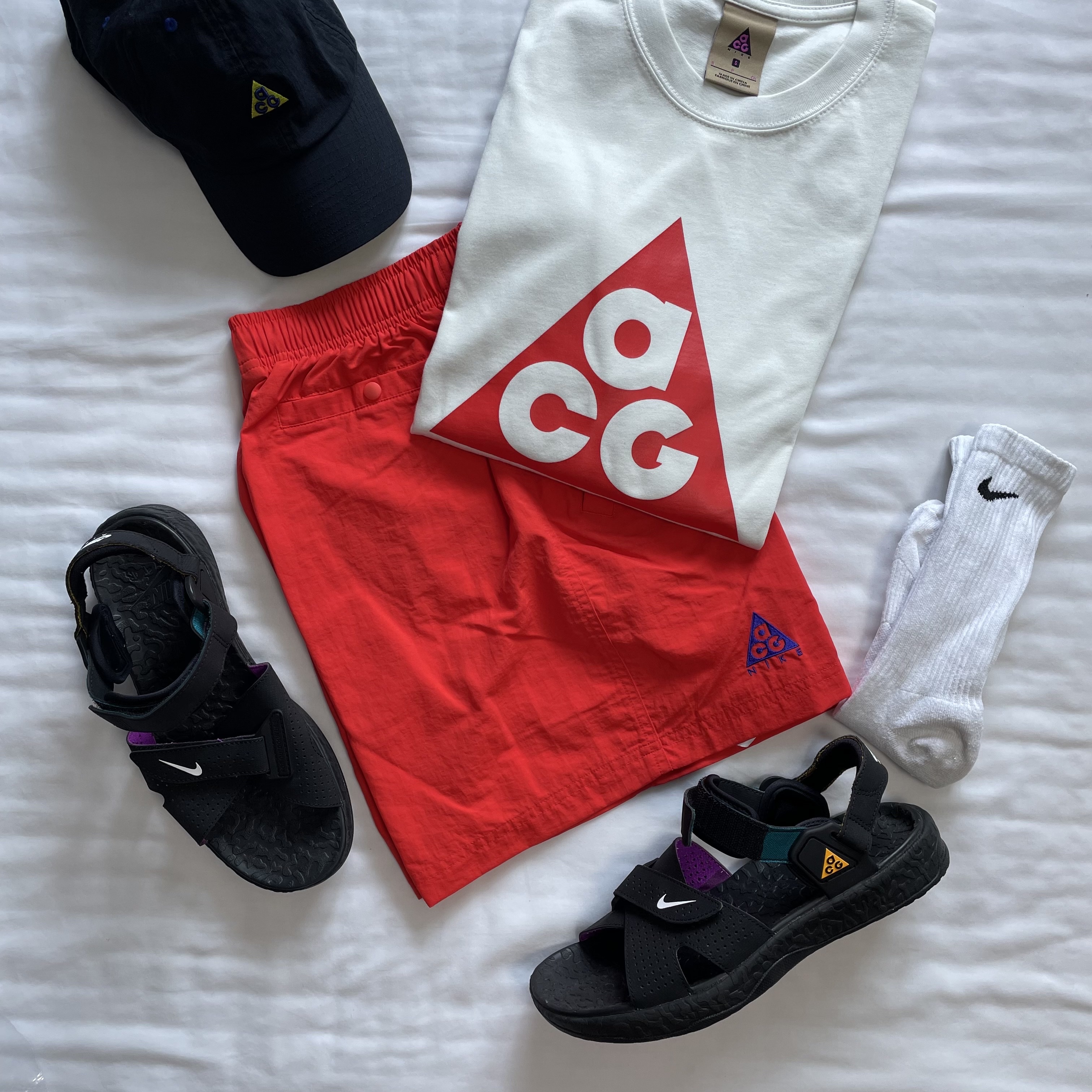 Nike ACG Heritage 86 Cap Black, Nike ACG Long Sleeve Logo T-Shirt Lotus Pink - Asia 착용 스타일 - 3