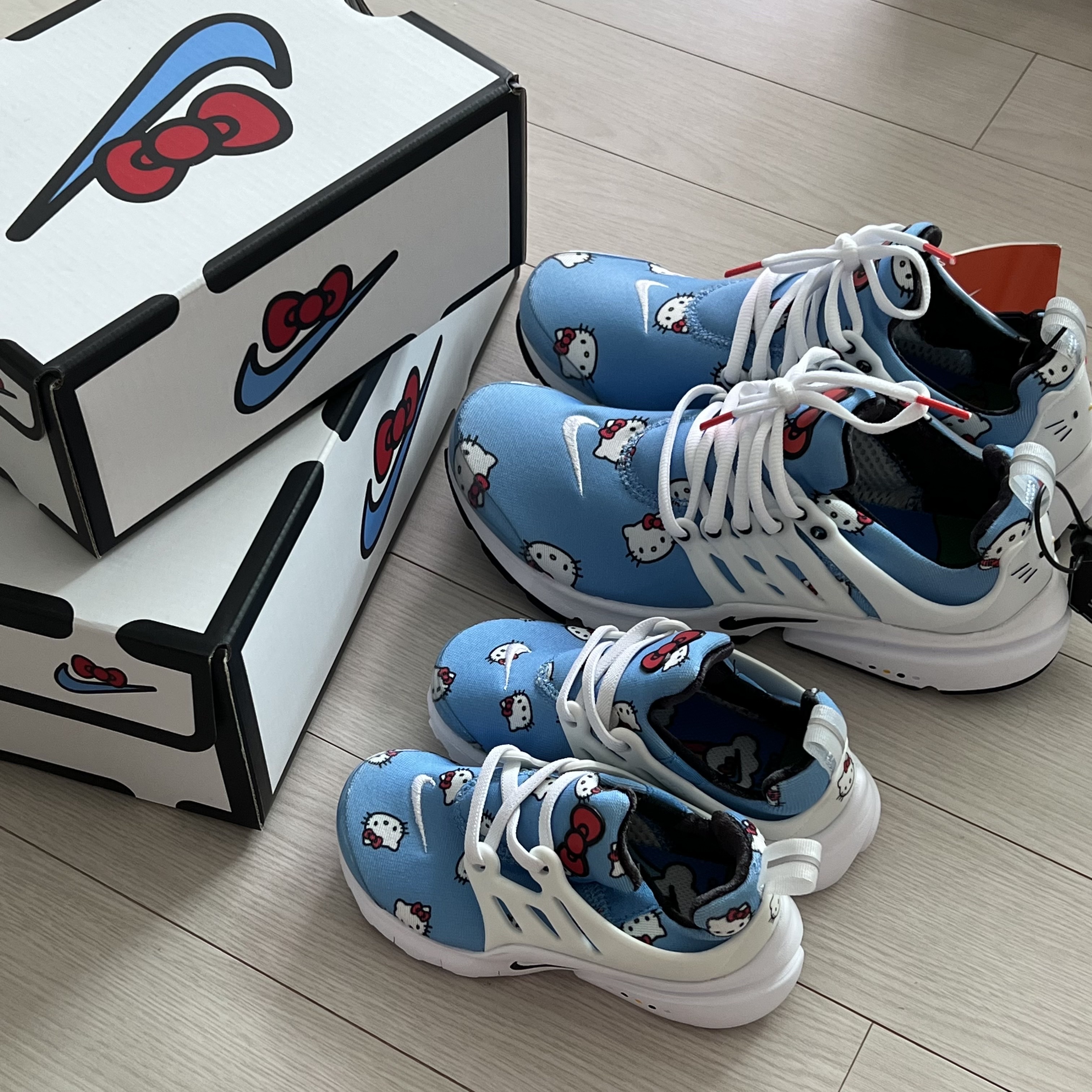 (TD) Nike x Hello Kitty Air Presto University Blue, Nike x Hello Kitty Air Presto University Blue 착용 스타일 - 2