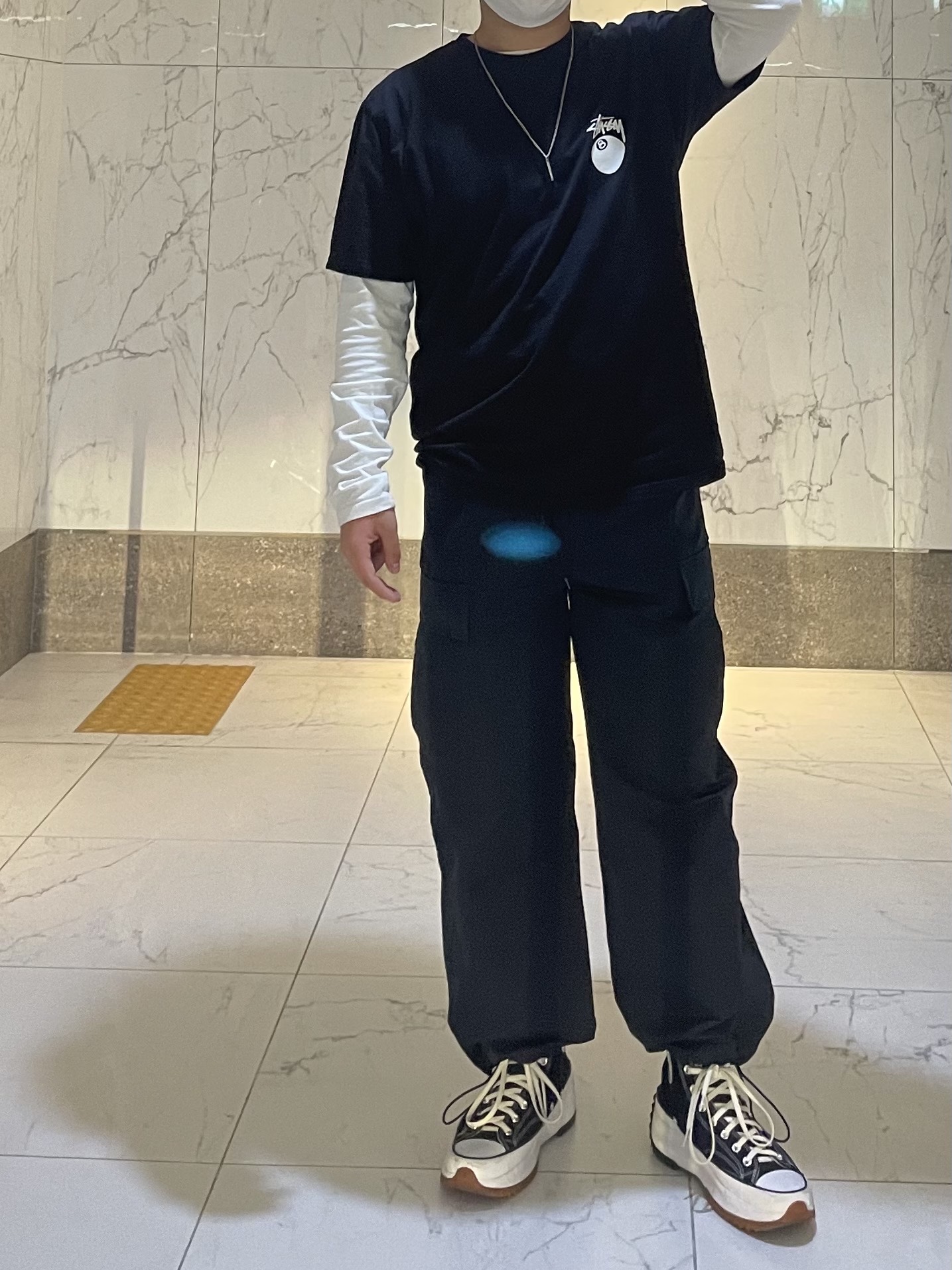 Apple iPad Air 4th Gen Wifi 64GB Space Gray (Korean Ver.), Stussy Billiards T-Shirt Black 착용 스타일 - 3