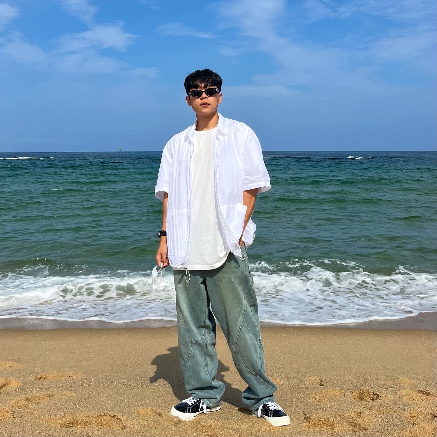 Converse One Star Ox Black 착용 스타일