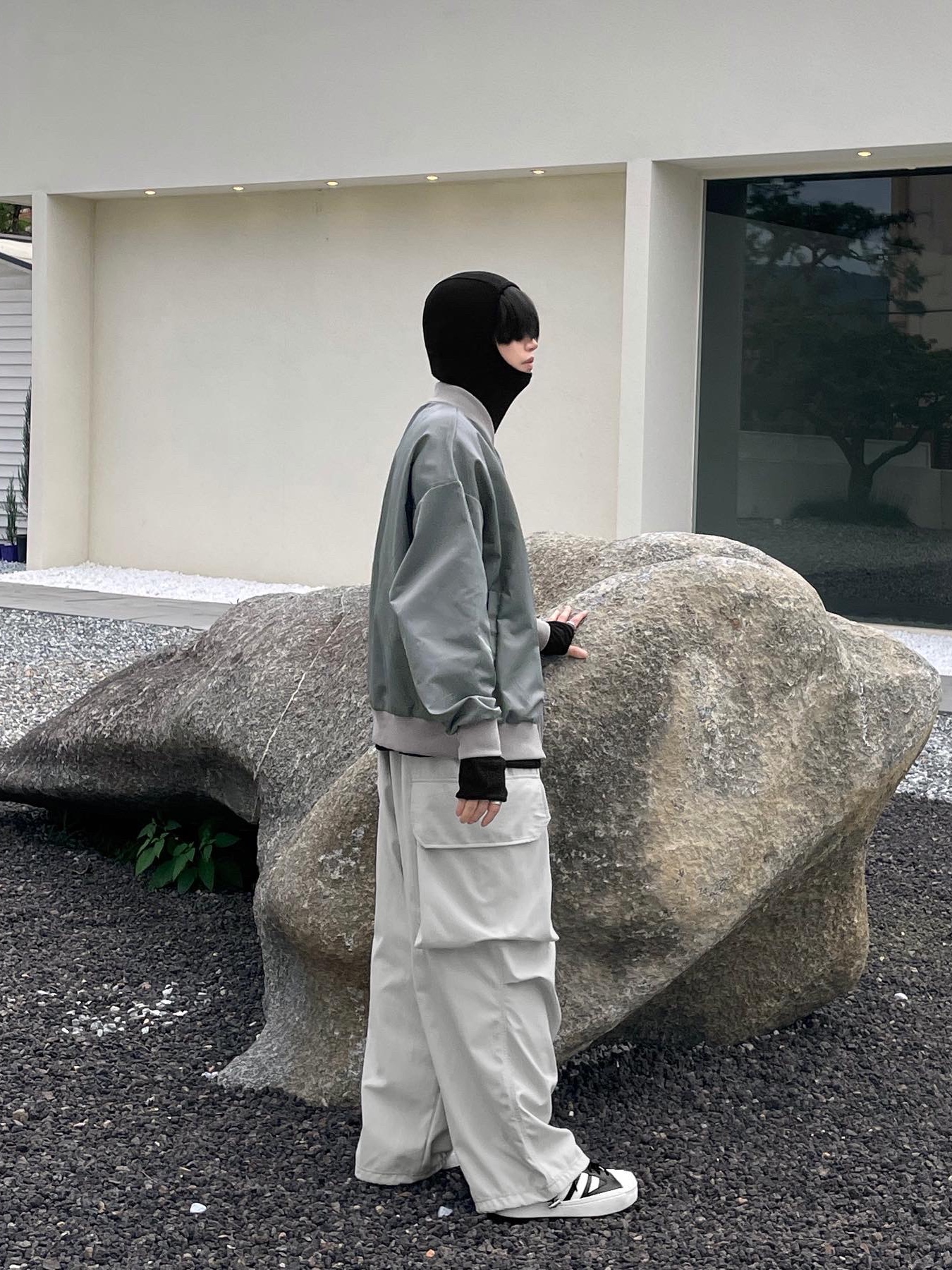 Y-3 Yohji Star Black White 착용 스타일 - 4