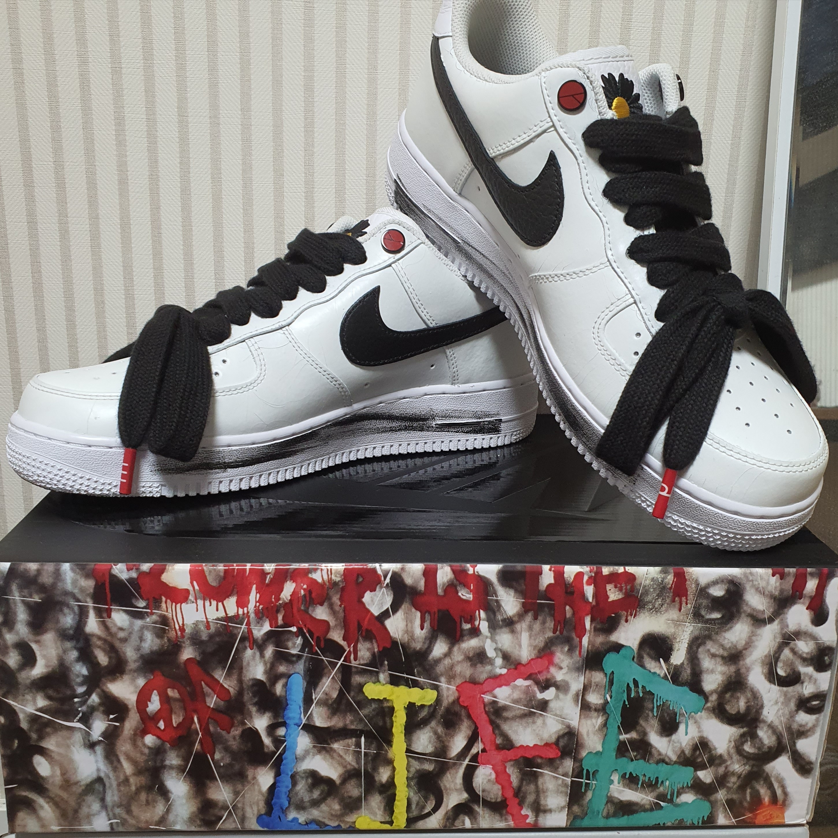 Nike x Peaceminusone Air Force 1 Low Para-Noise 2.0 착용 스타일
