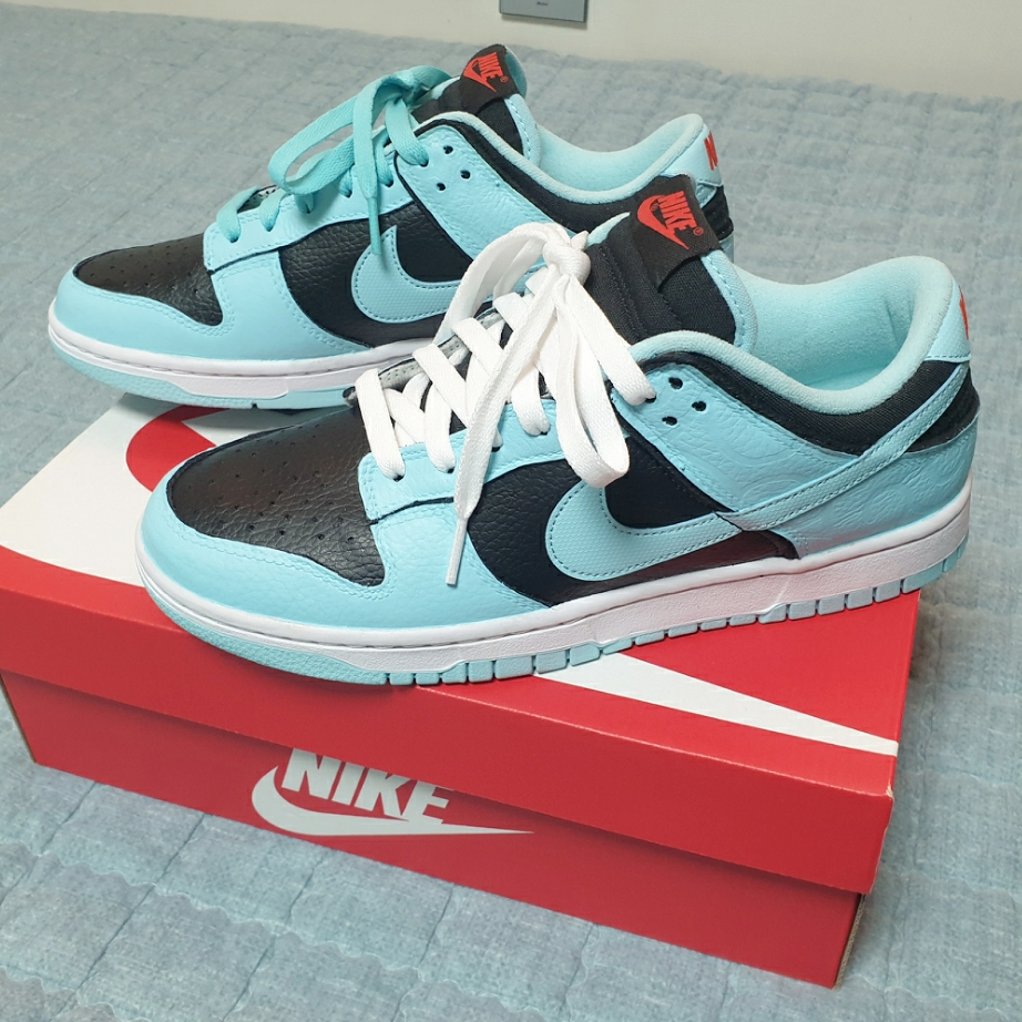 Nike Dunk Low Retro SE Barber Shop Black 착용 스타일 - 1