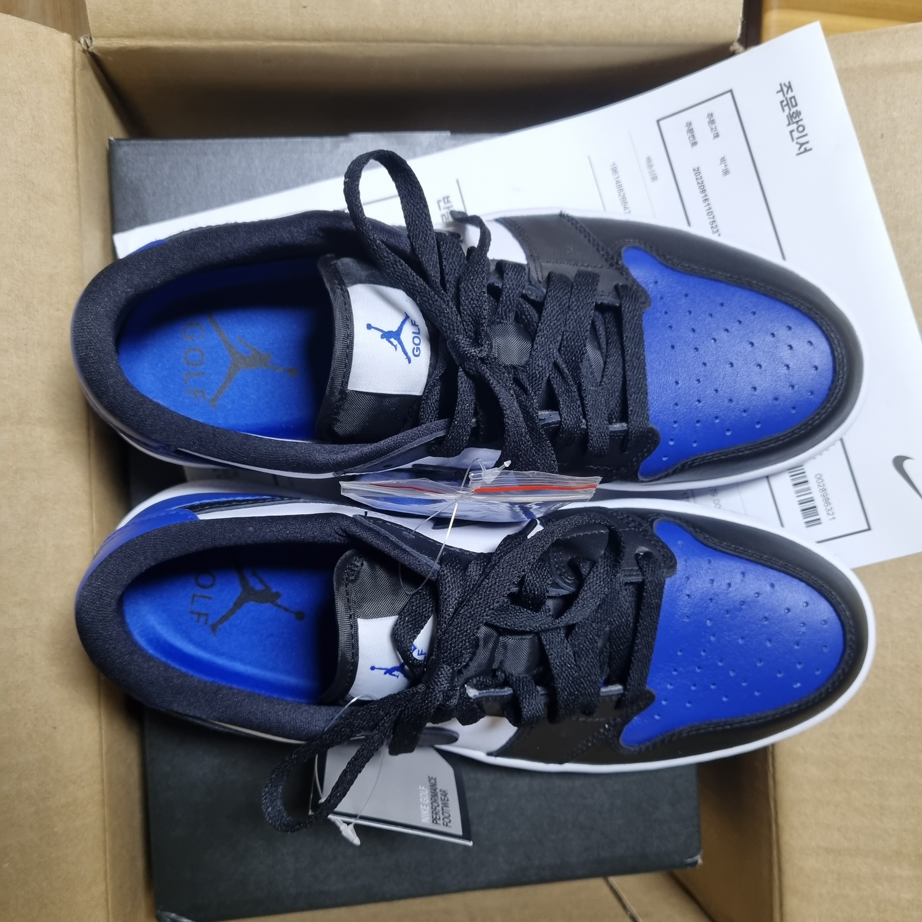 Jordan 1 Low Golf Sport Royal 착용 스타일 - 2