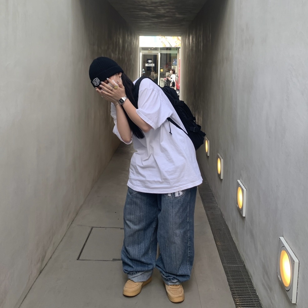Nike Air Force 1 '07 WB Flax, Stussy 8 Ball T-Shirt White - 22SS 착용 스타일 - 4