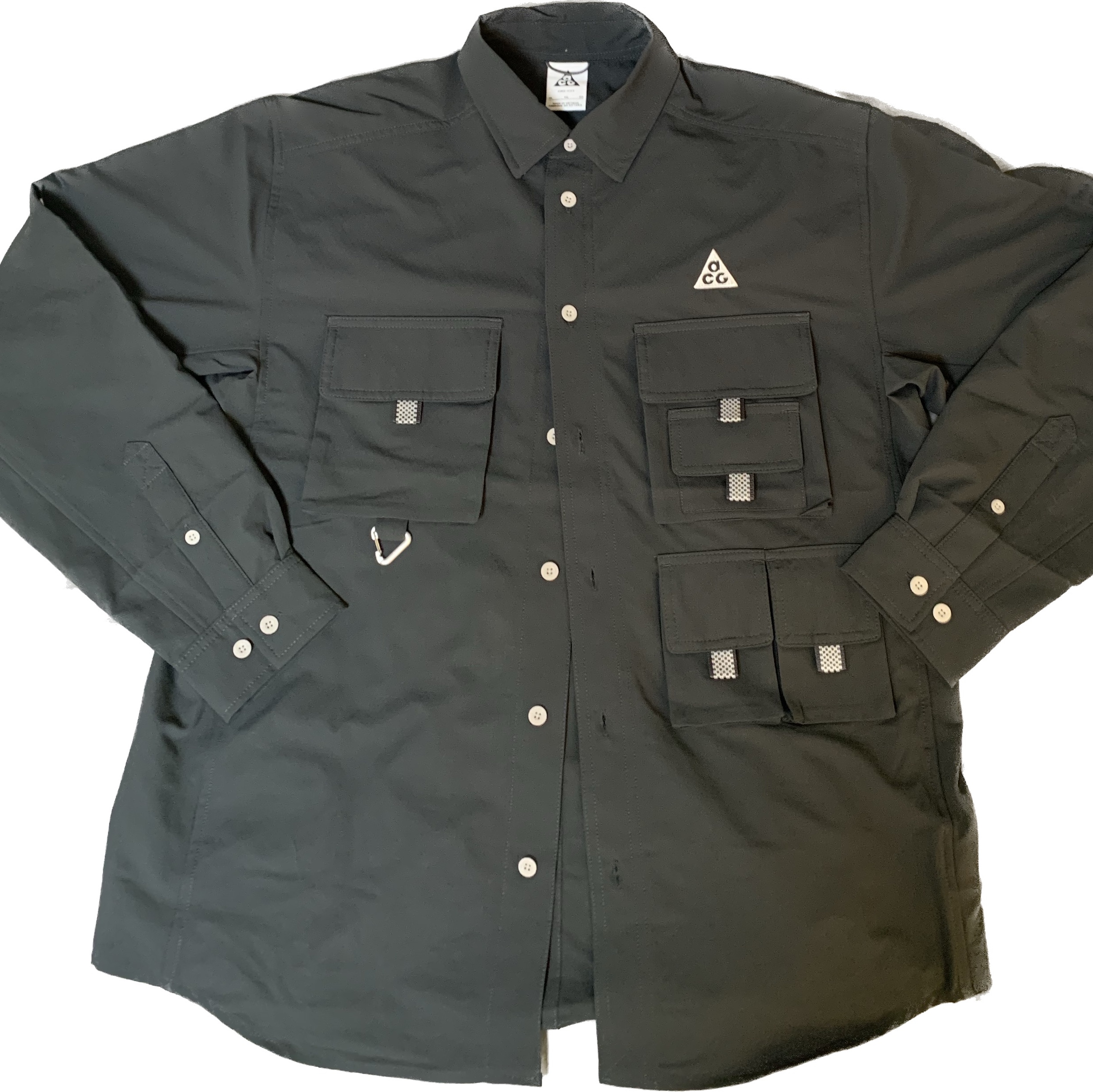 Nike ACG Dri-Fit UV Devastation Trail Shirt Dark Smoke Grey - Asia 착용 스타일