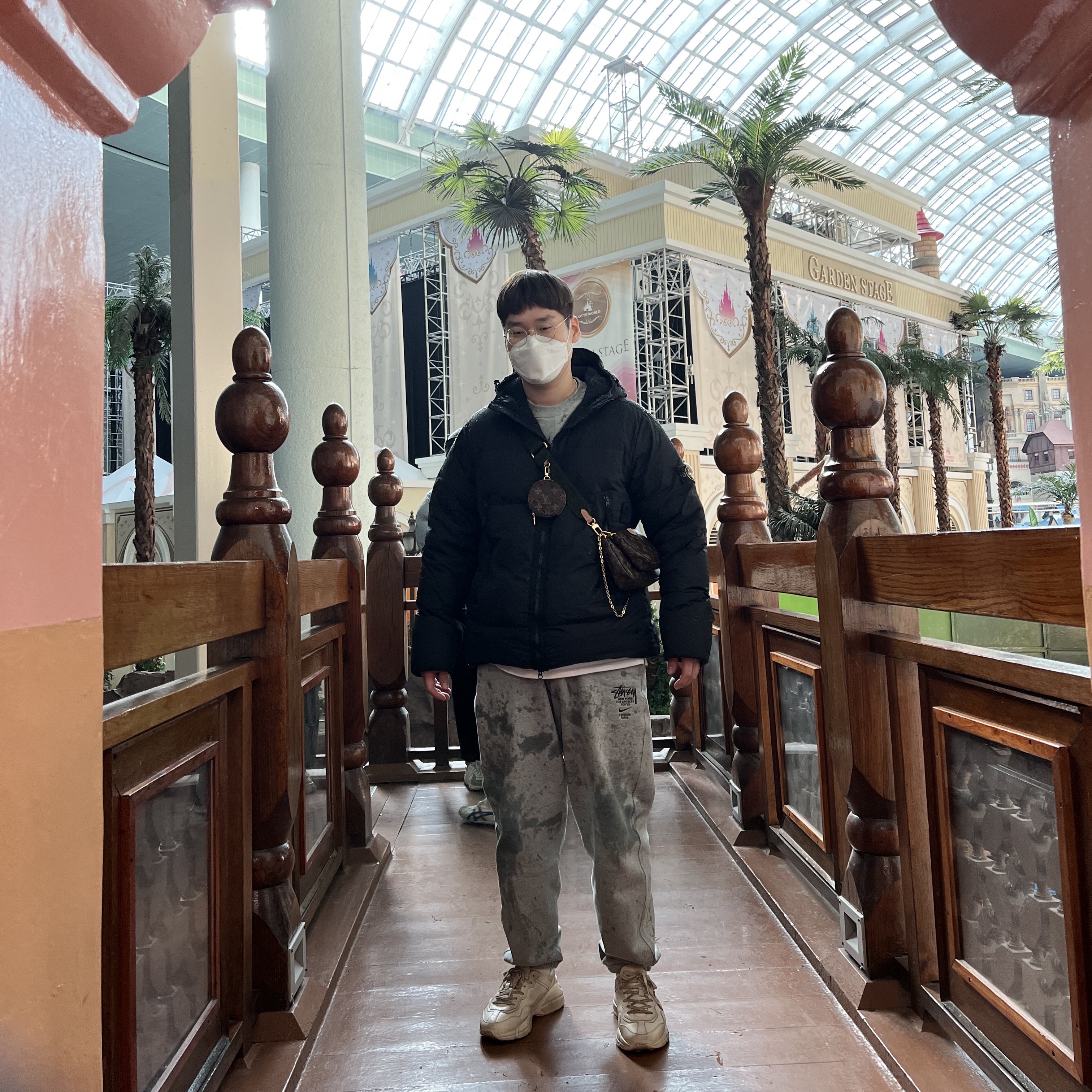 Stone Island 40123 Garment Dyed Crinkle Reps Down Jacket Black - 21FW, Nike x Stussy NRG RA Fleece Pants Dark Grey Heather (DJ9490-063) 착용 스타일