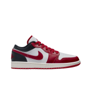 (W) Jordan 1 Low White Gym Red