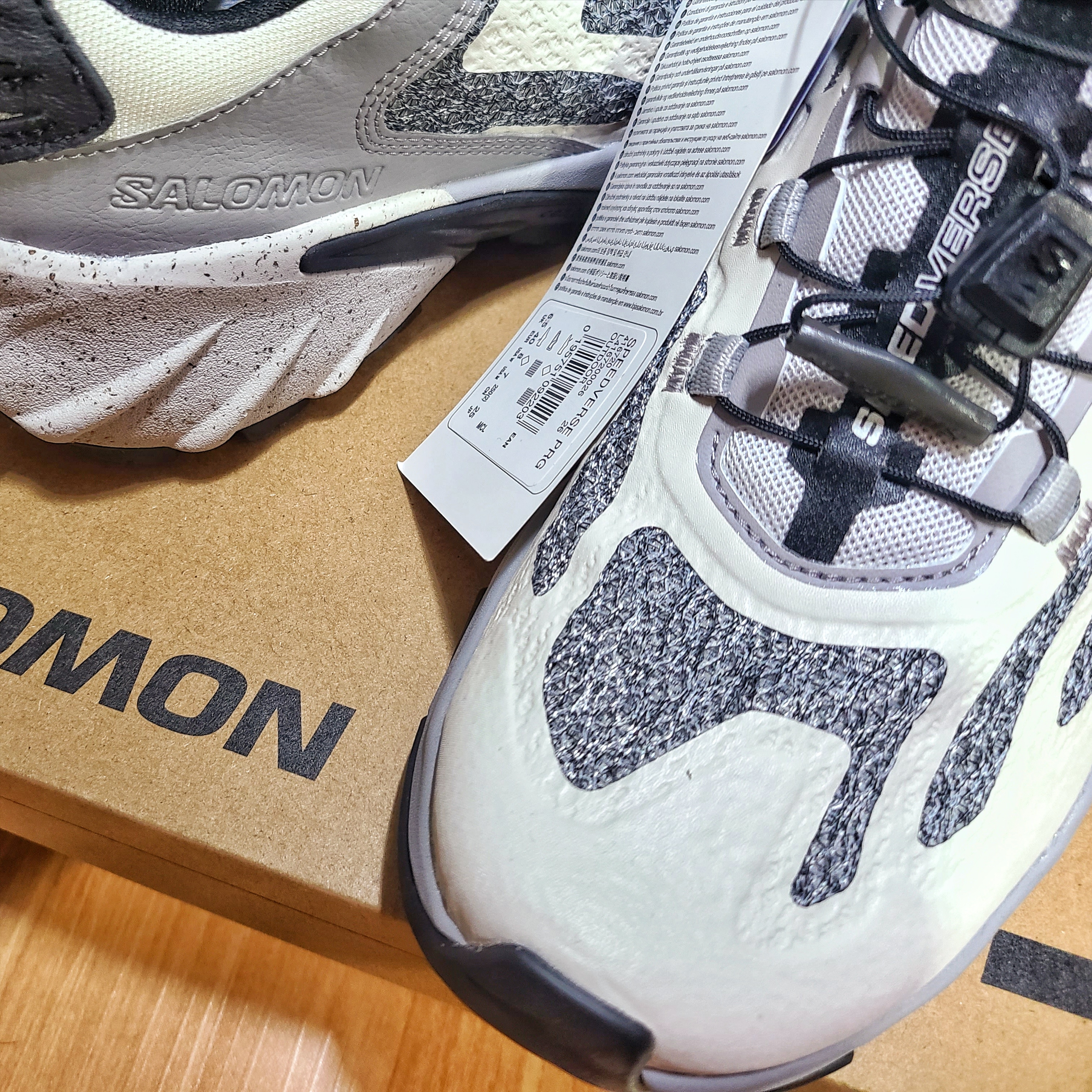 Salomon Speedverse PRG Black Nimbus Cloud Alloy 착용 스타일