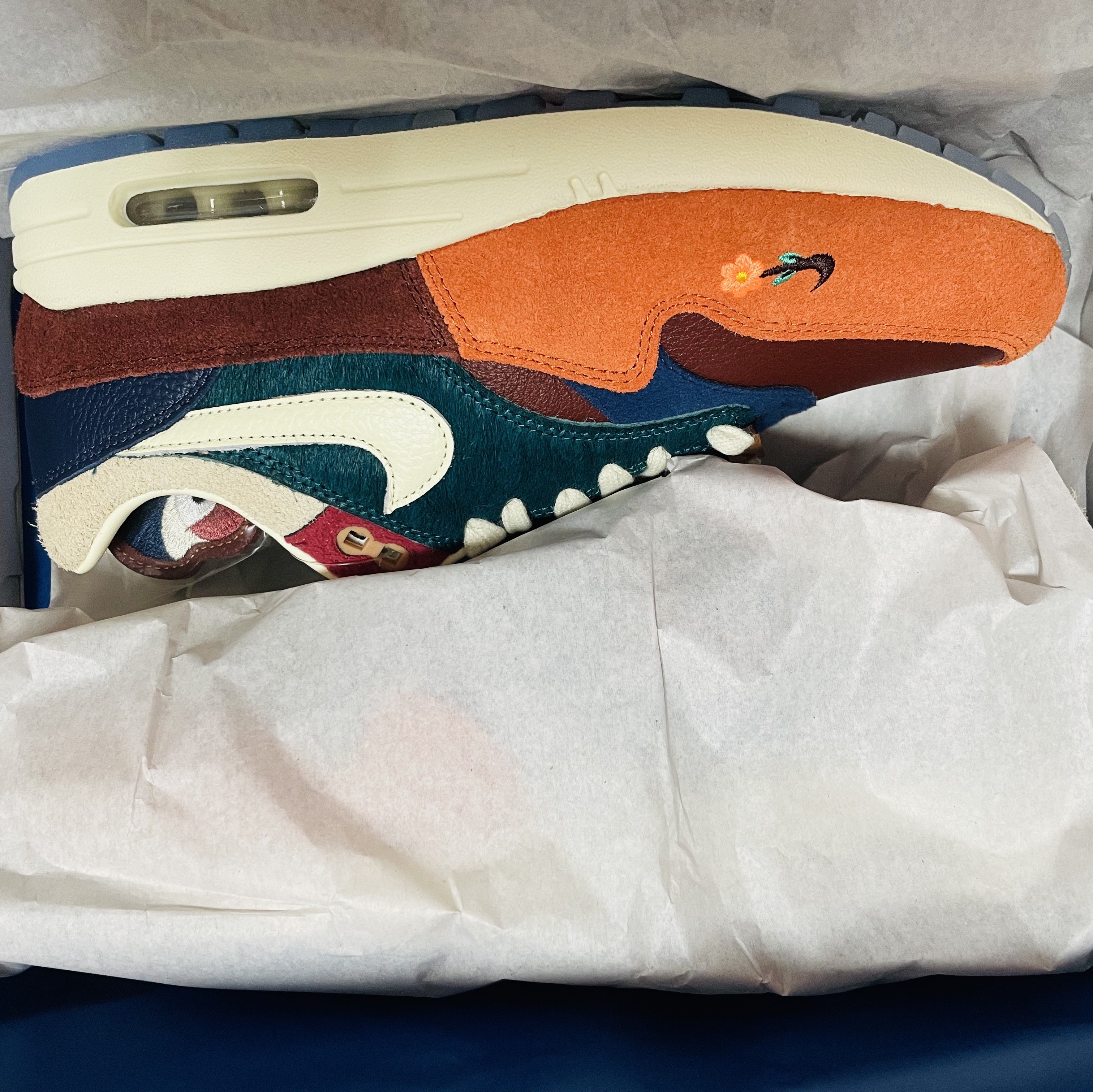 Nike x Kasina Air Max 1 SP Won-Ang Orange 착용 스타일