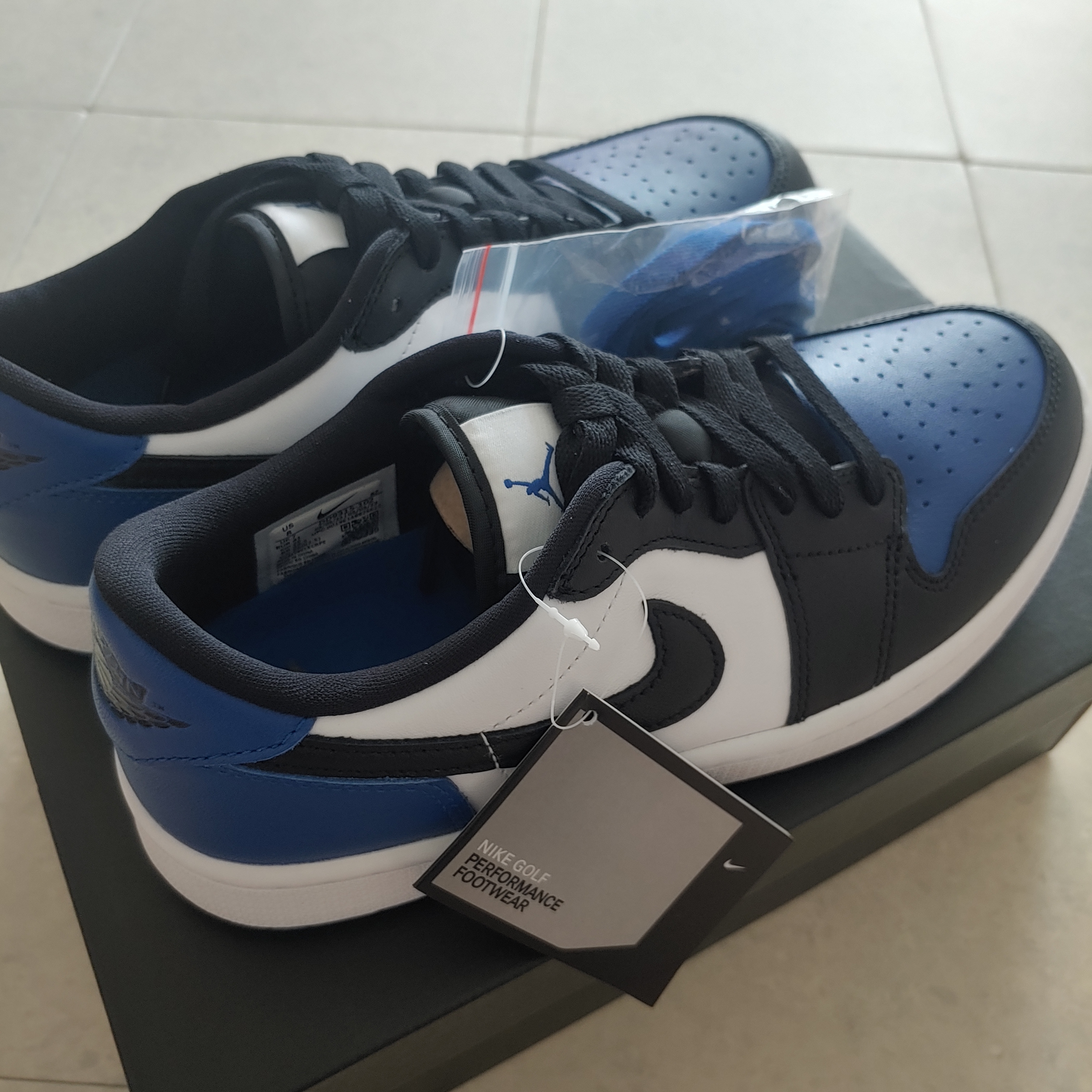 Jordan 1 Low Golf Sport Royal 착용 스타일 - 3