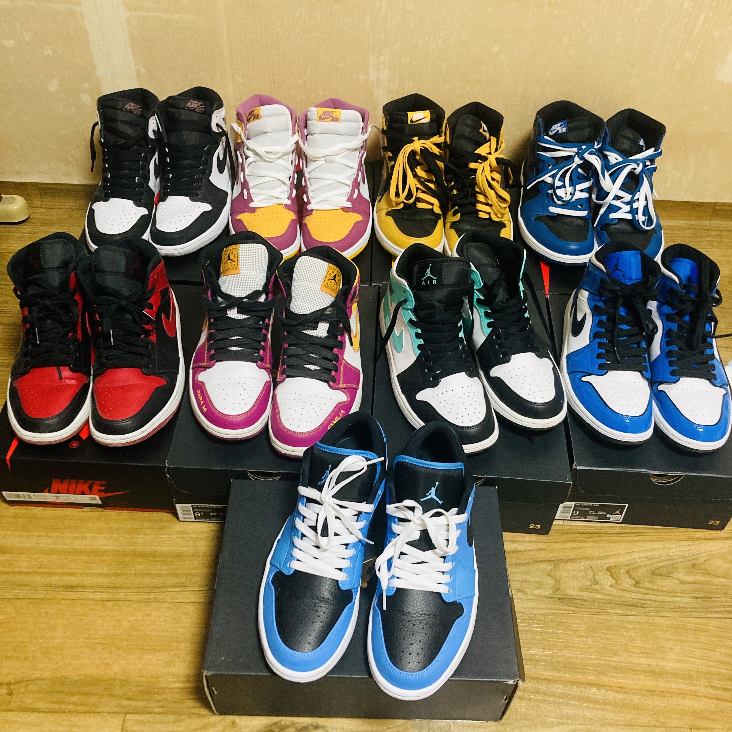Jordan 1 Retro High OG Bleached Coral, Jordan 1 Retro High OG Dark Marina Blue 착용 스타일