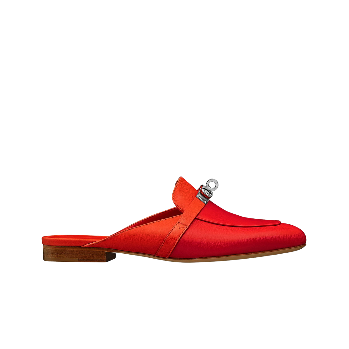 (W) 에르메스 오즈 뮬 고트스킨 & 팔라듐 하드웨어 루즈 코라손 브레이즈((W) Hermes Oz Mule Goatskin & Palladium Rouge Corazon Braise) - 1