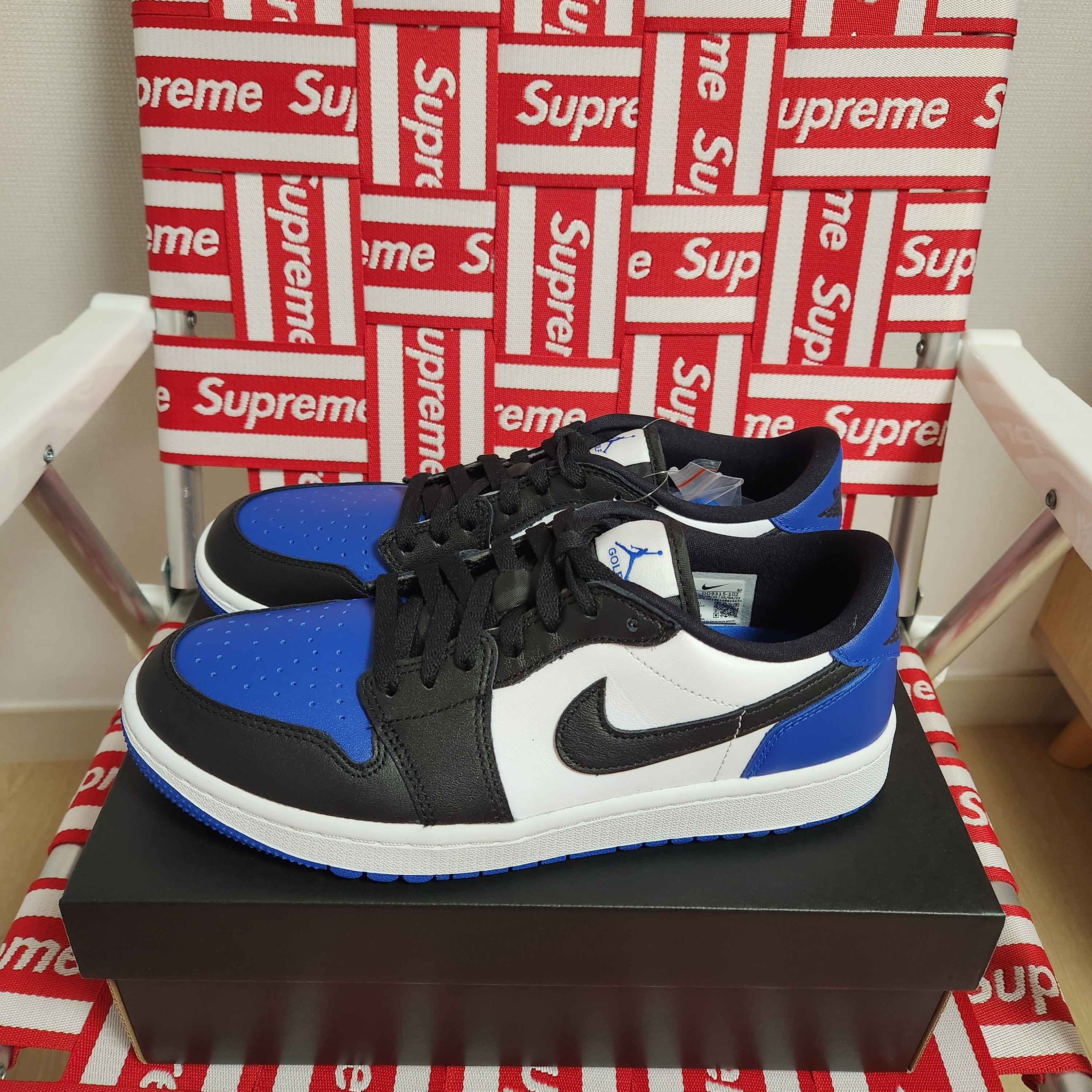 Jordan 1 Low Golf Sport Royal 착용 스타일 - 2